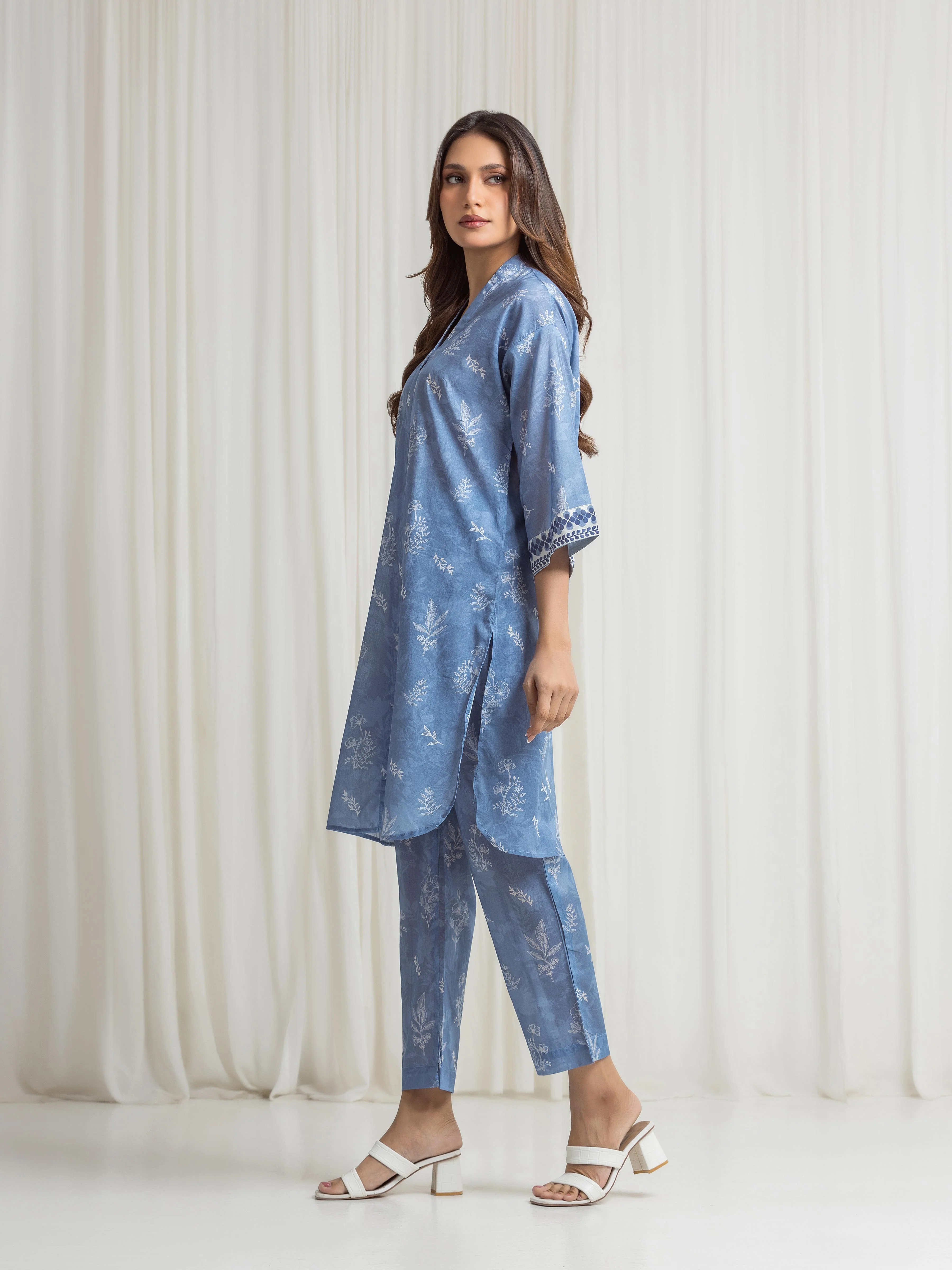 Printed Lawn Co-Ord Set - EWTKP6-86287ST - Image 5