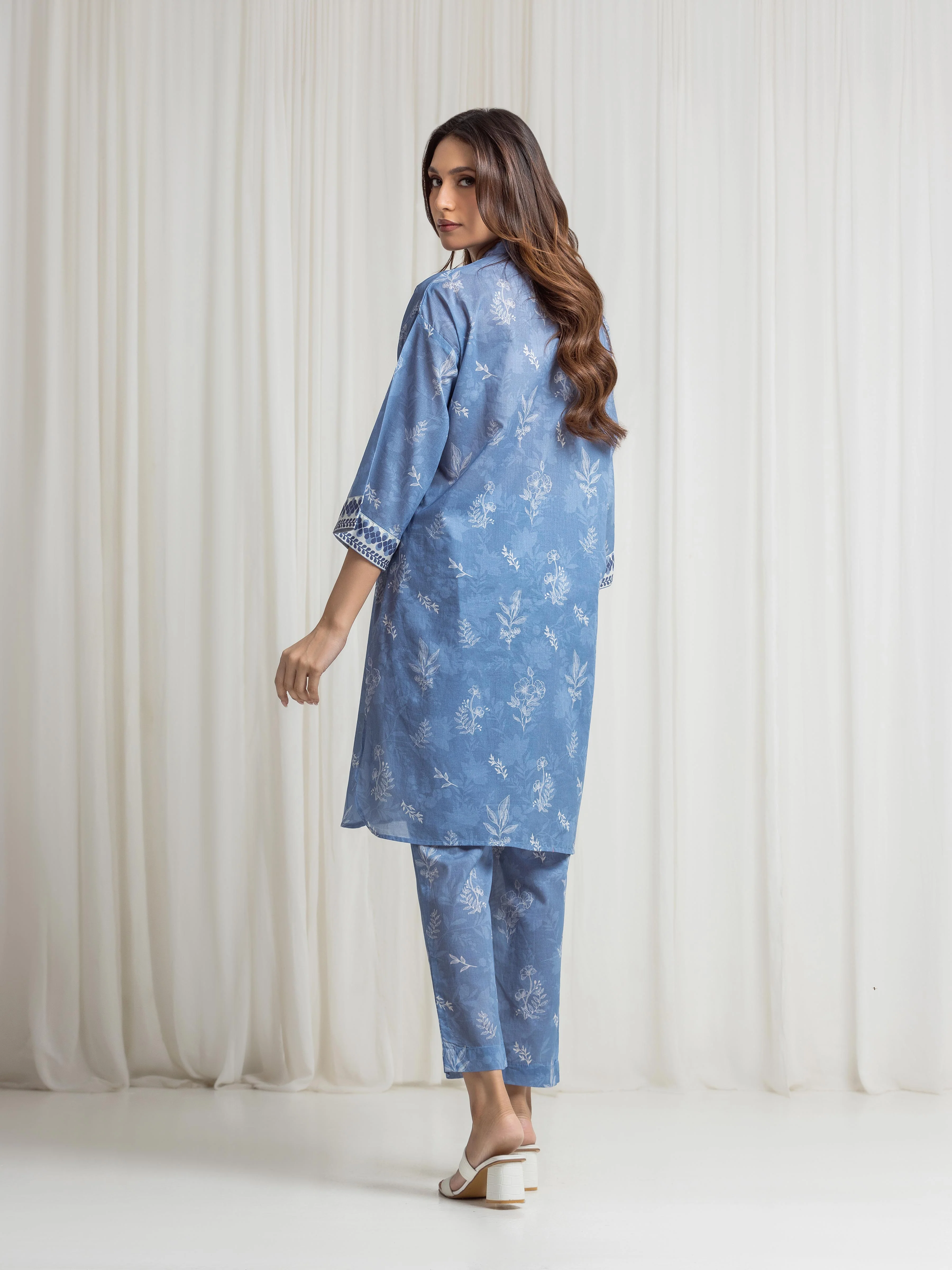 Printed Lawn Co-Ord Set - EWTKP6-86287ST - Image 6