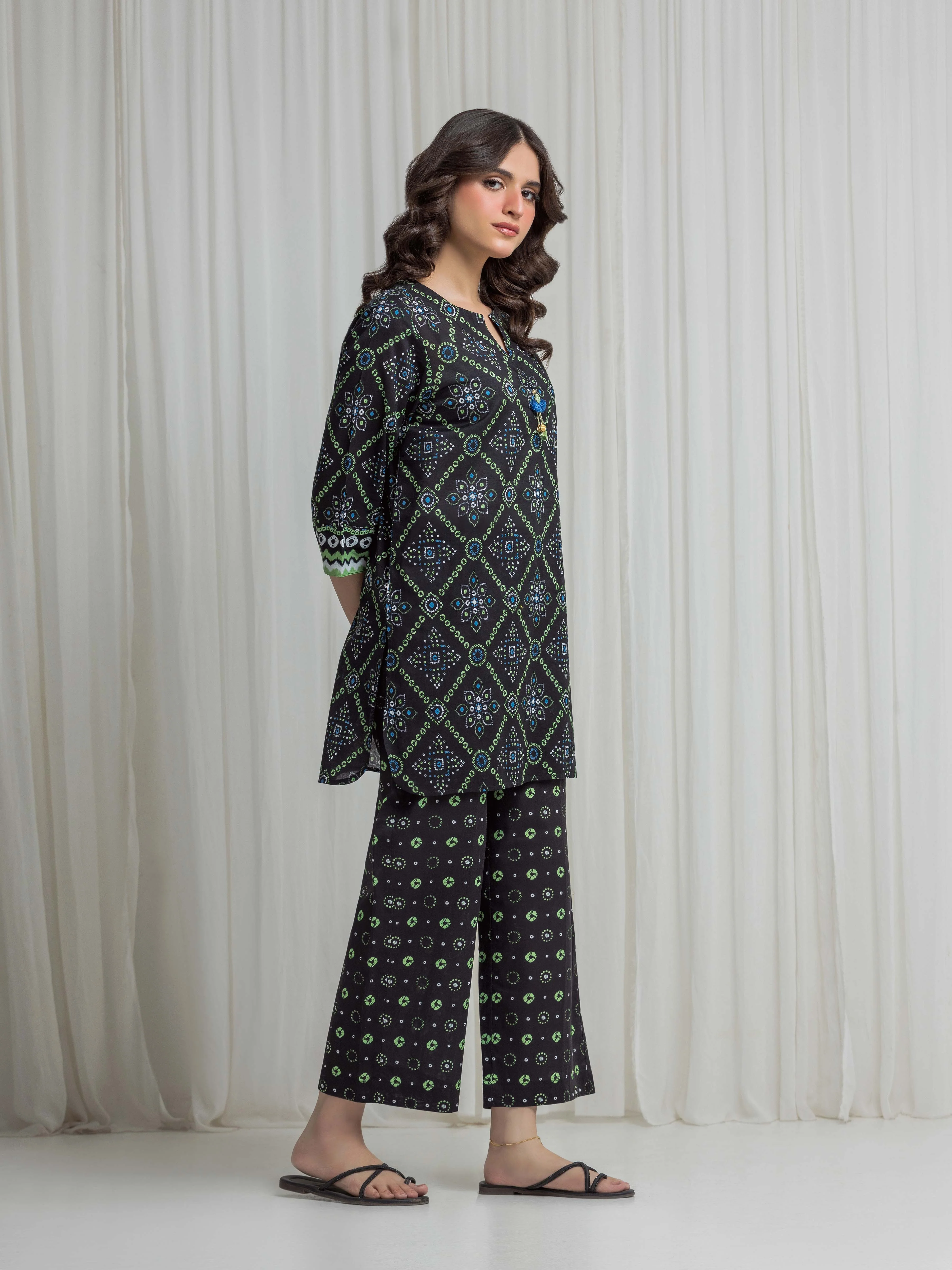 Printed Lawn Co-Ord Set - EWTKP6-86296ST - Image 5