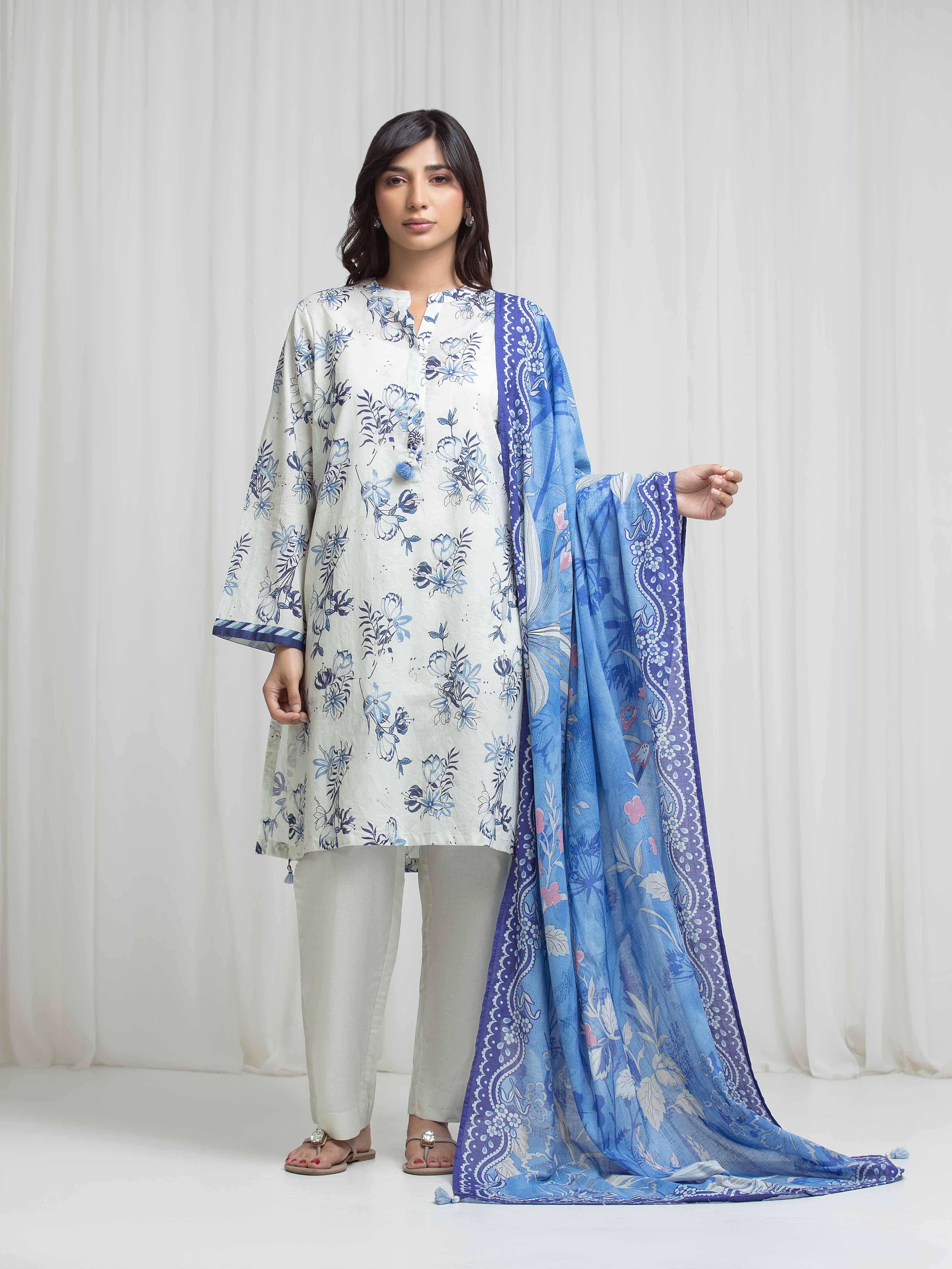 Printed Lawn Suit - EWTKP6-82500-3P