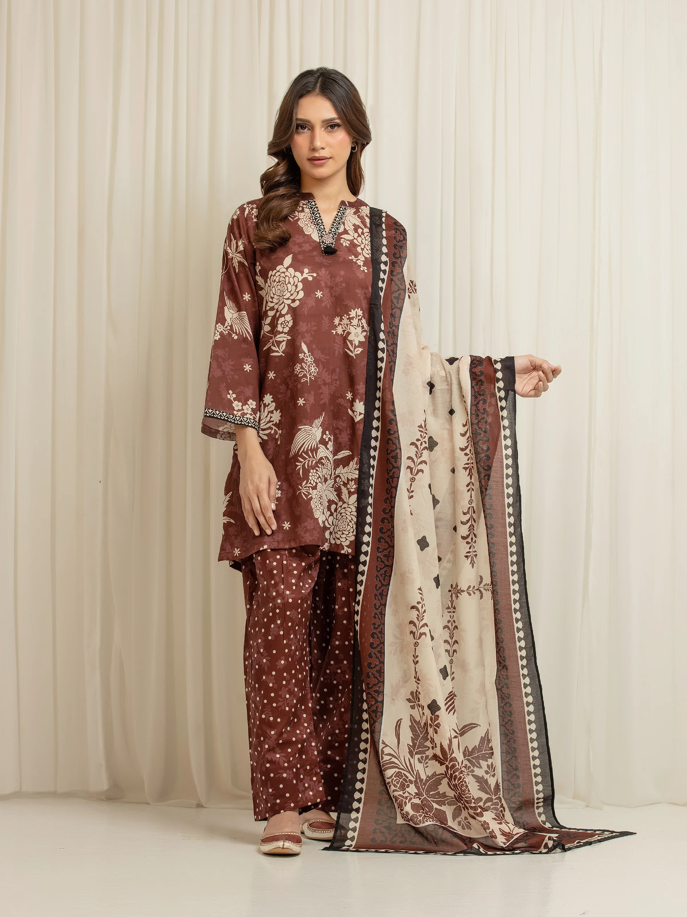 Printed Lawn Suit - EWTKP6-86045-3P