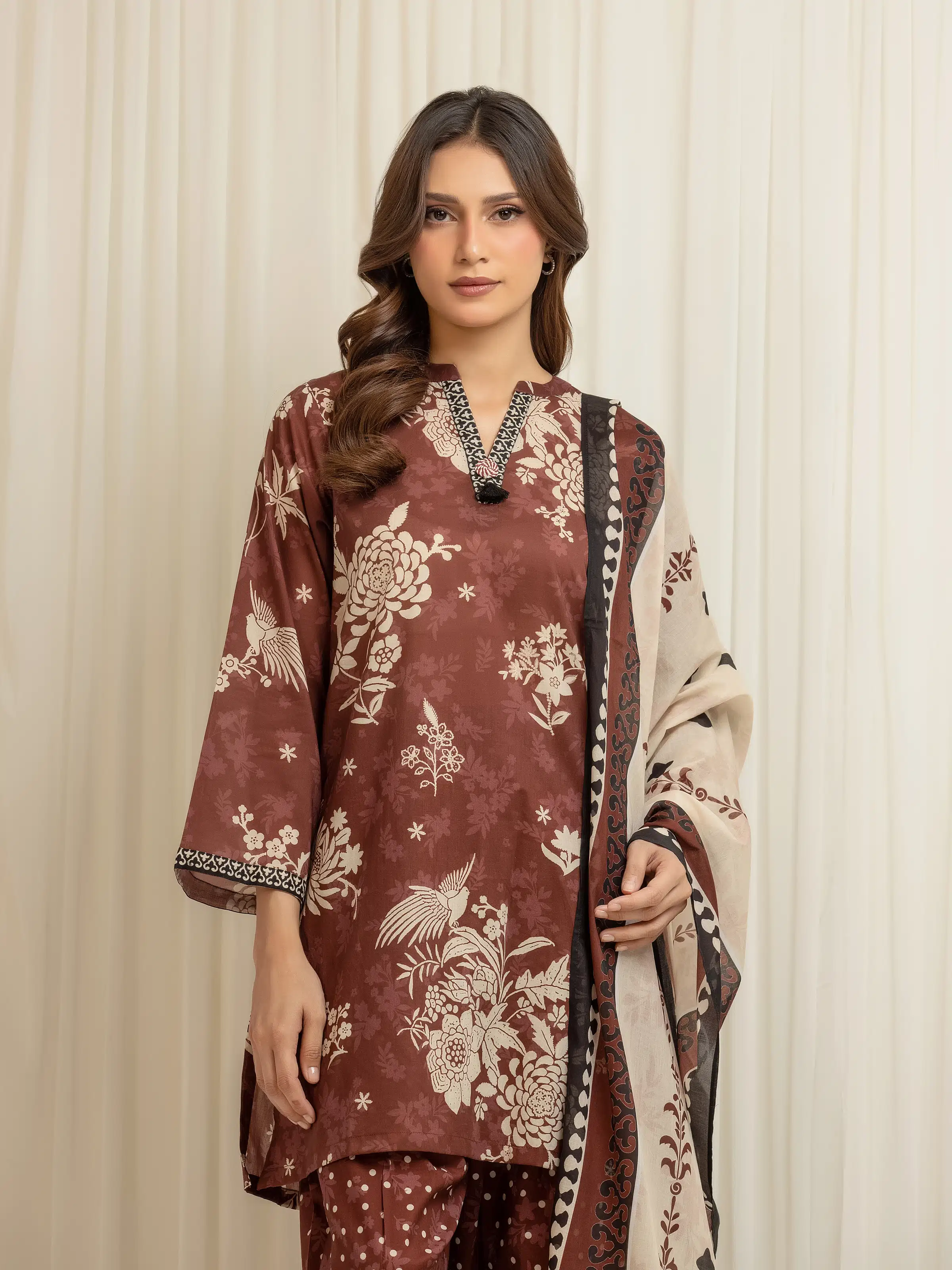 Printed Lawn Suit - EWTKP6-86045-3P - Image 2