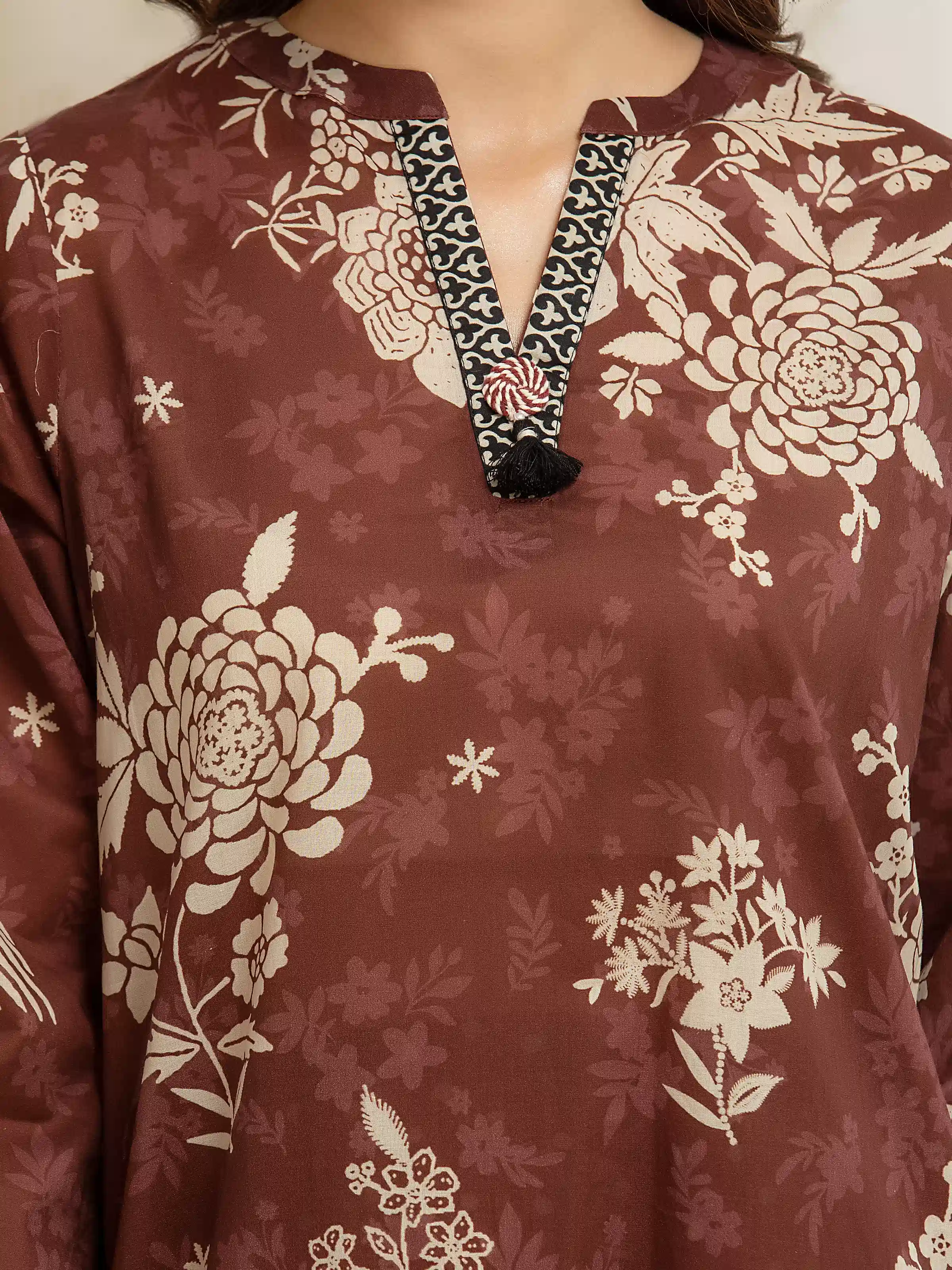 Printed Lawn Suit - EWTKP6-86045-3P - Image 3