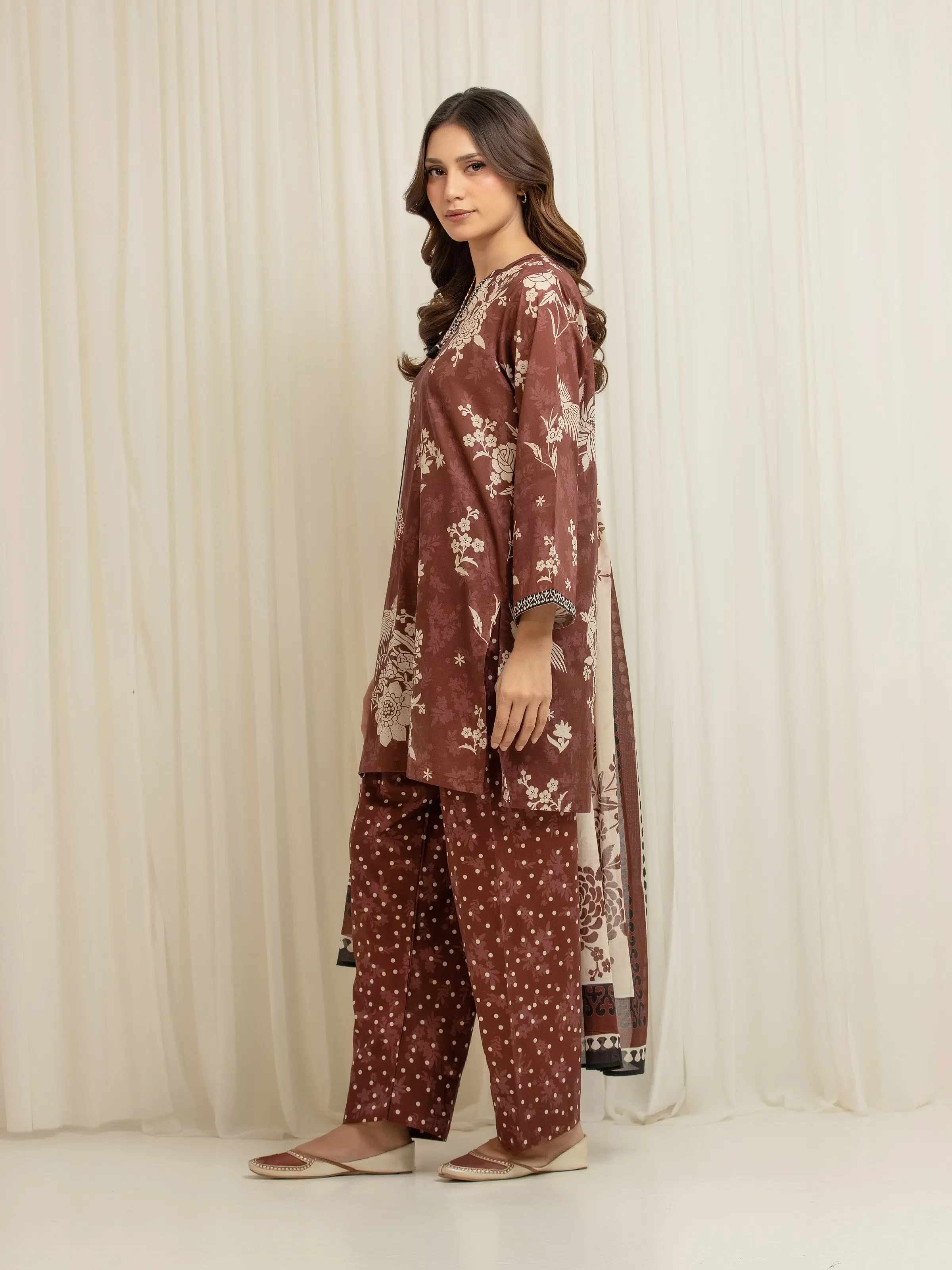 Printed Lawn Suit - EWTKP6-86045-3P - Image 5