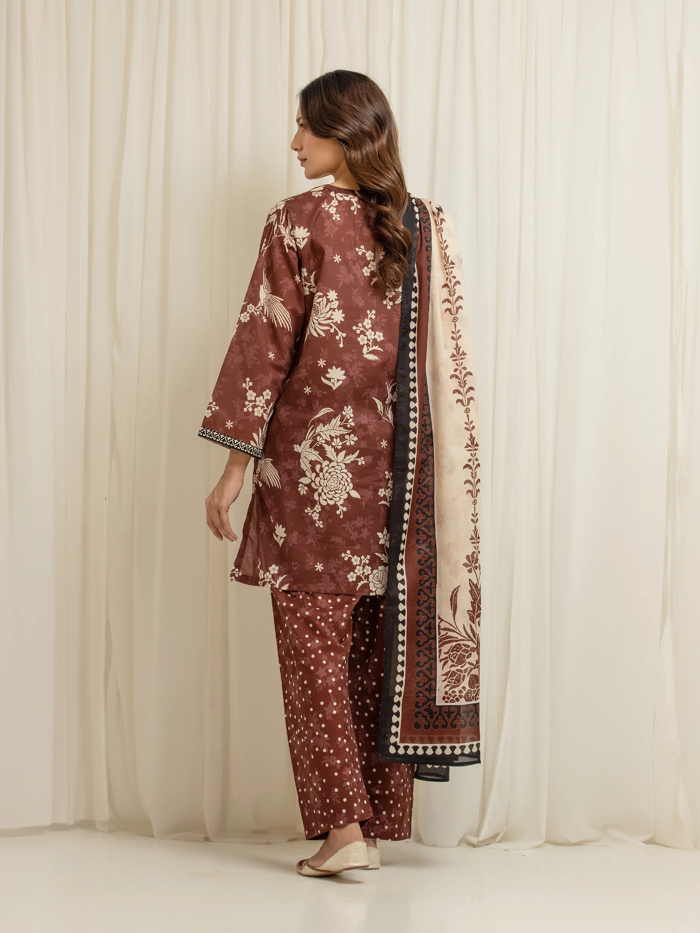 Printed Lawn Suit - EWTKP6-86045-3P - Image 6