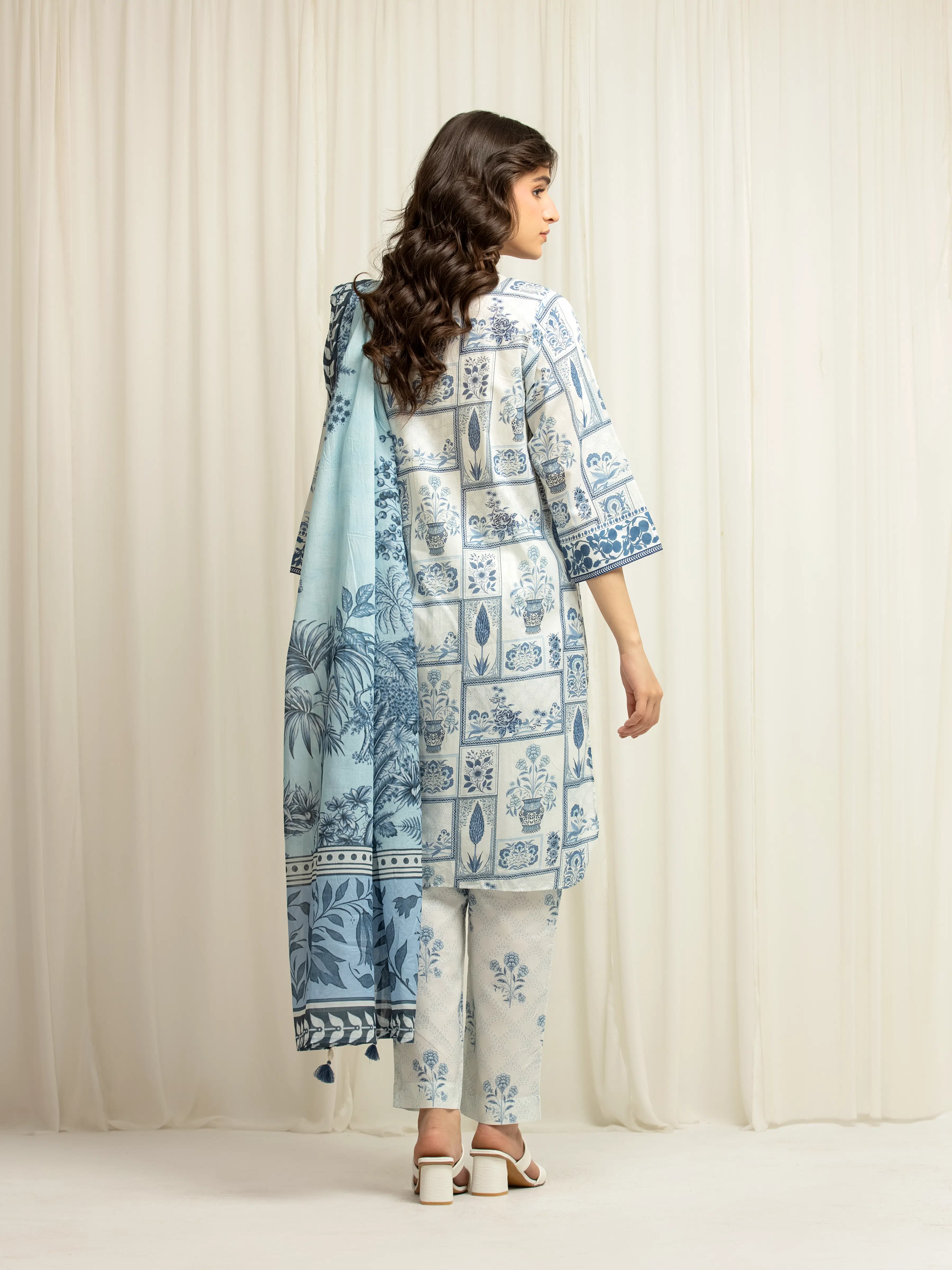 Printed Lawn Suit - EWTKP6-86050-3P - Image 6
