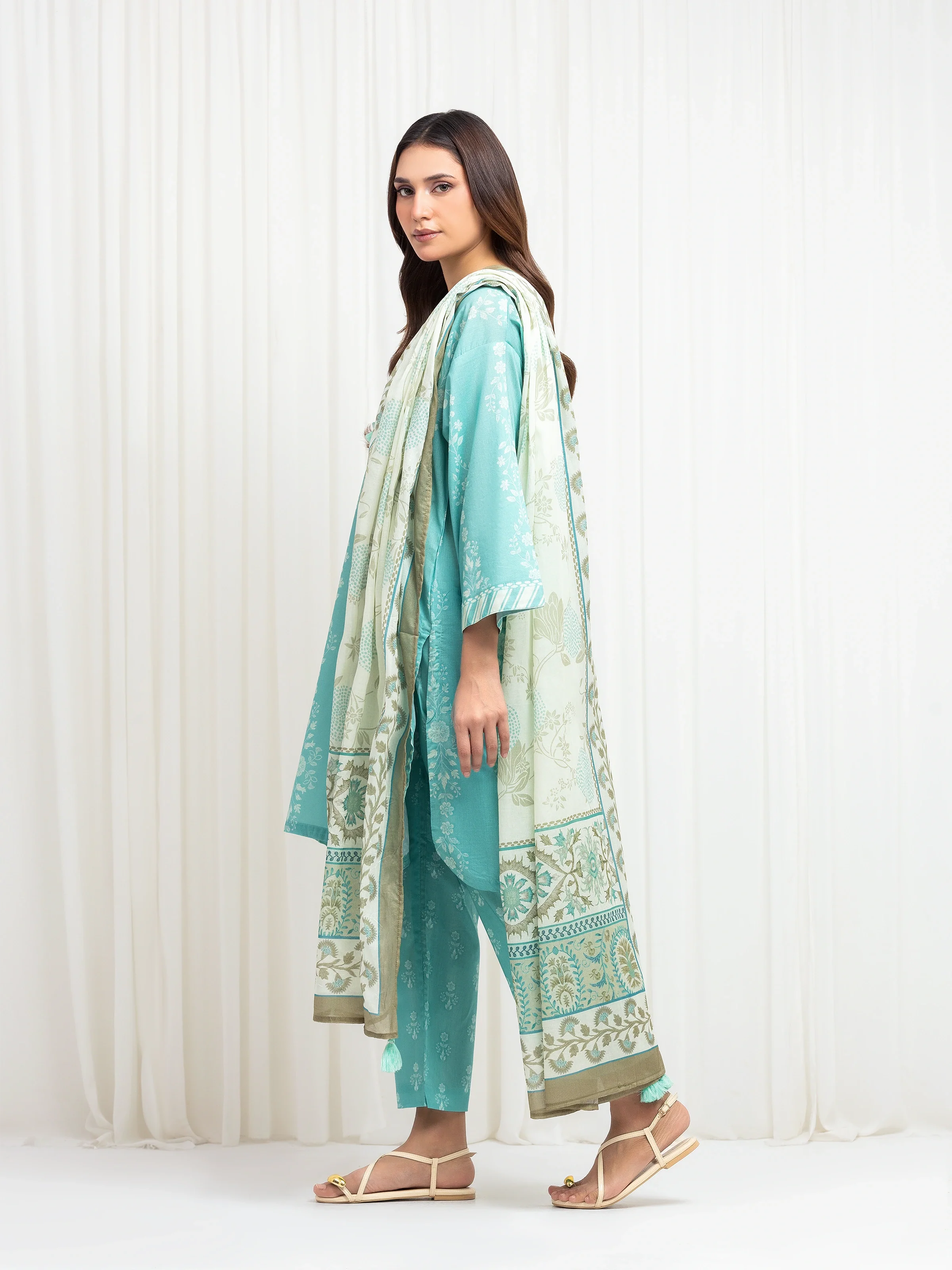 Printed Lawn Suit - EWTKP6-86053-3P - Image 5