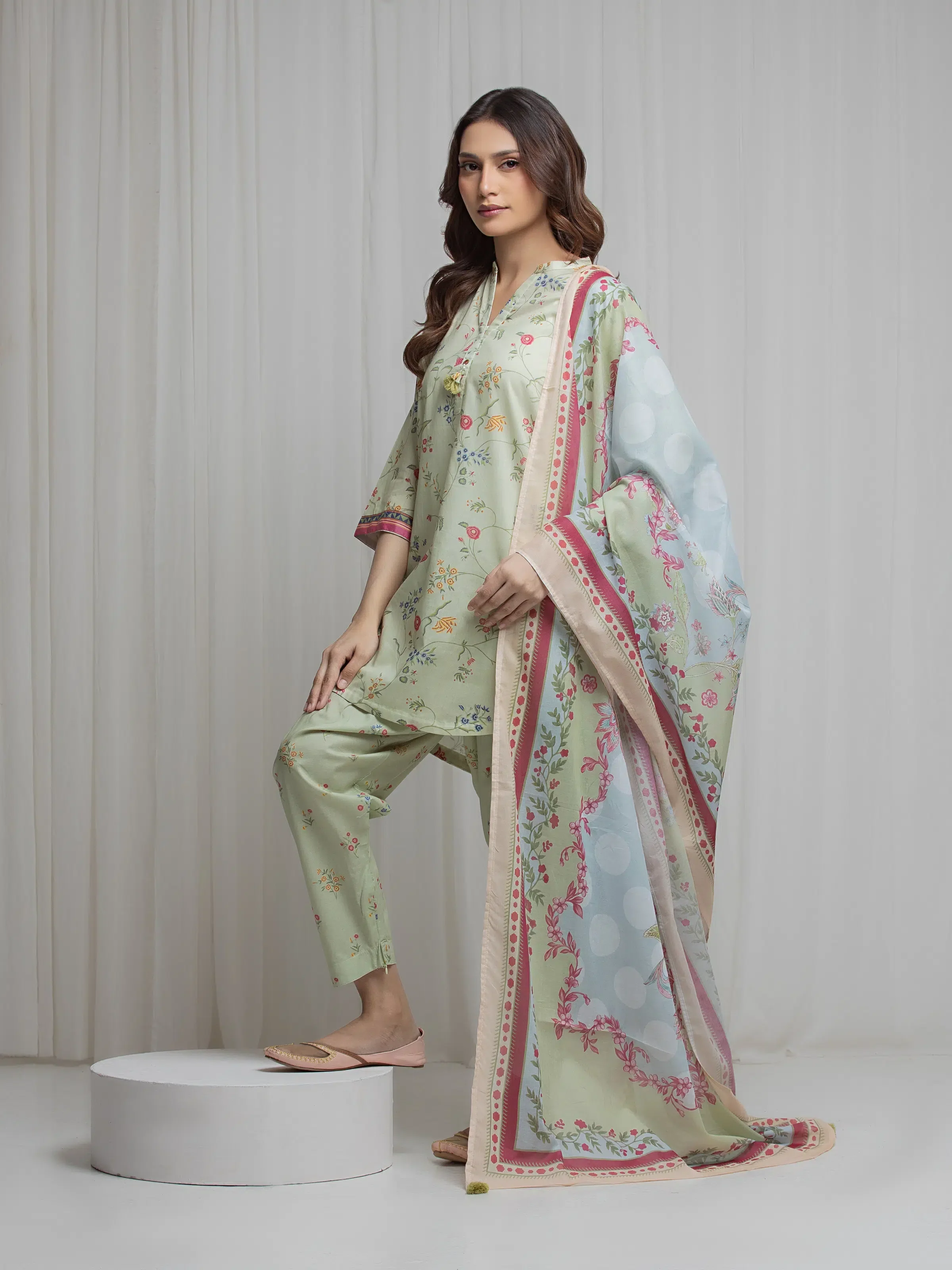 Printed Lawn Suit - EWTKP6-86060-3P