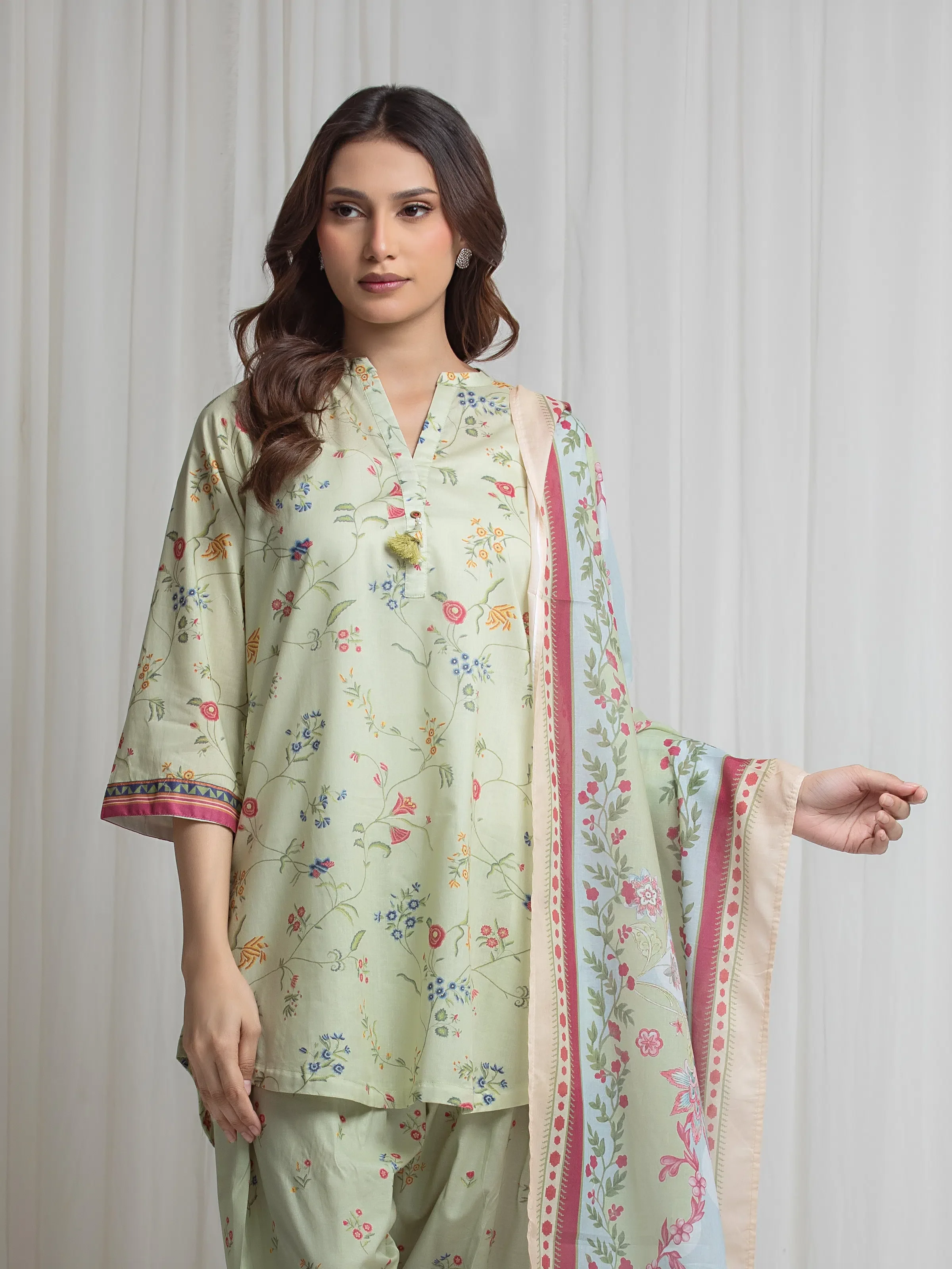 Printed Lawn Suit - EWTKP6-86060-3P - Image 2
