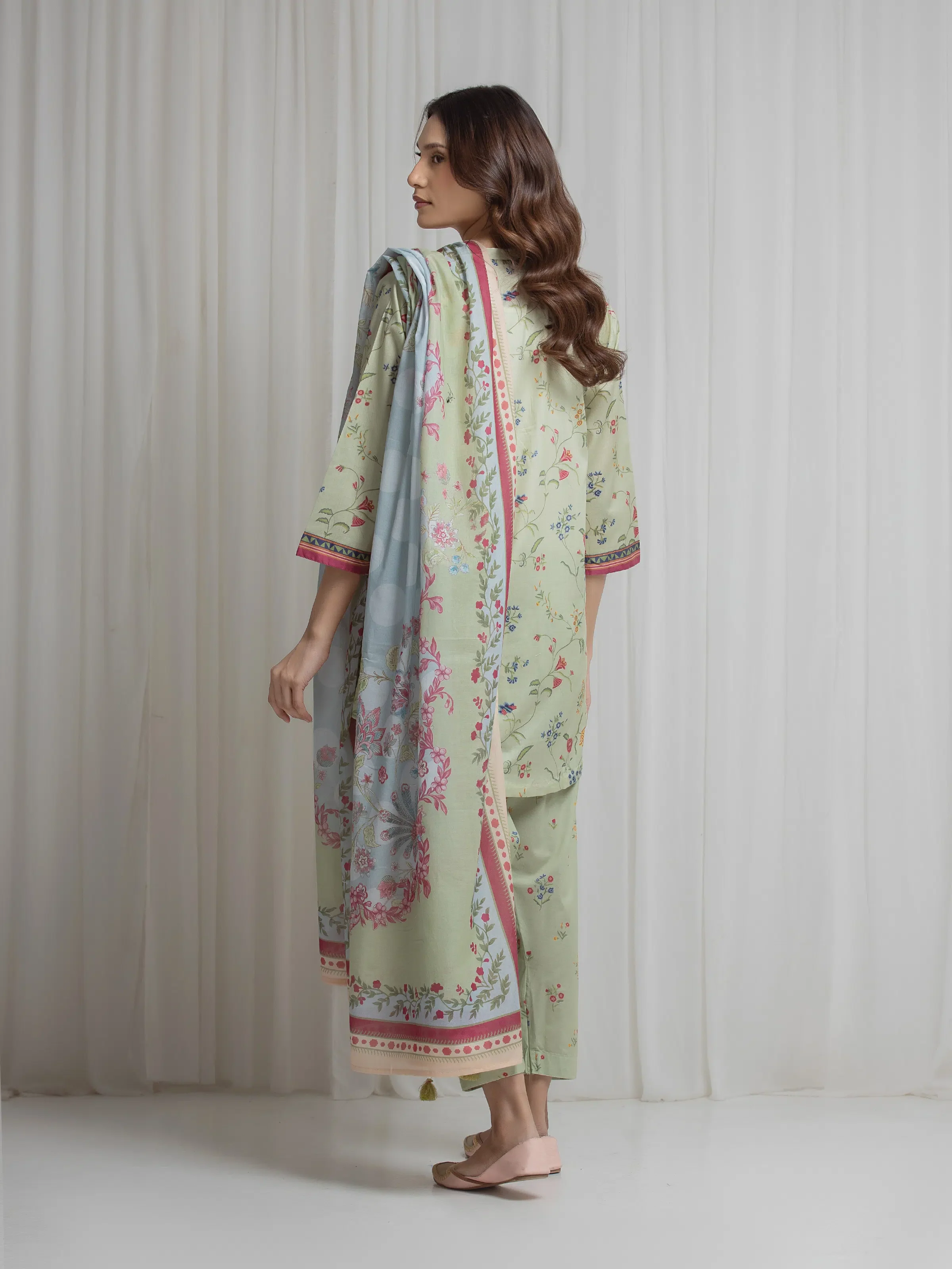 Printed Lawn Suit - EWTKP6-86060-3P - Image 6