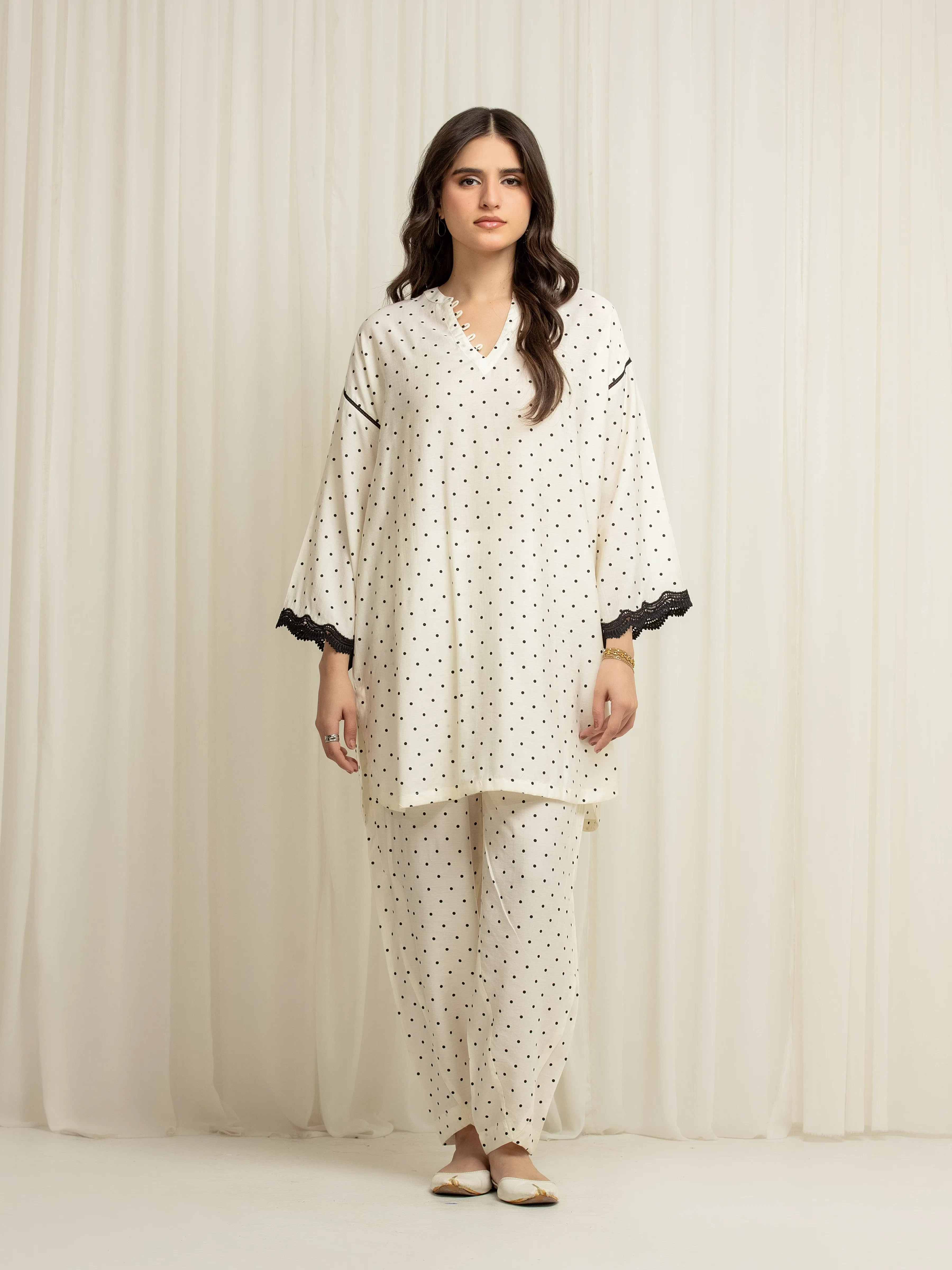 Printed Linen Co-Ord Set - EWTKP6-86141ST