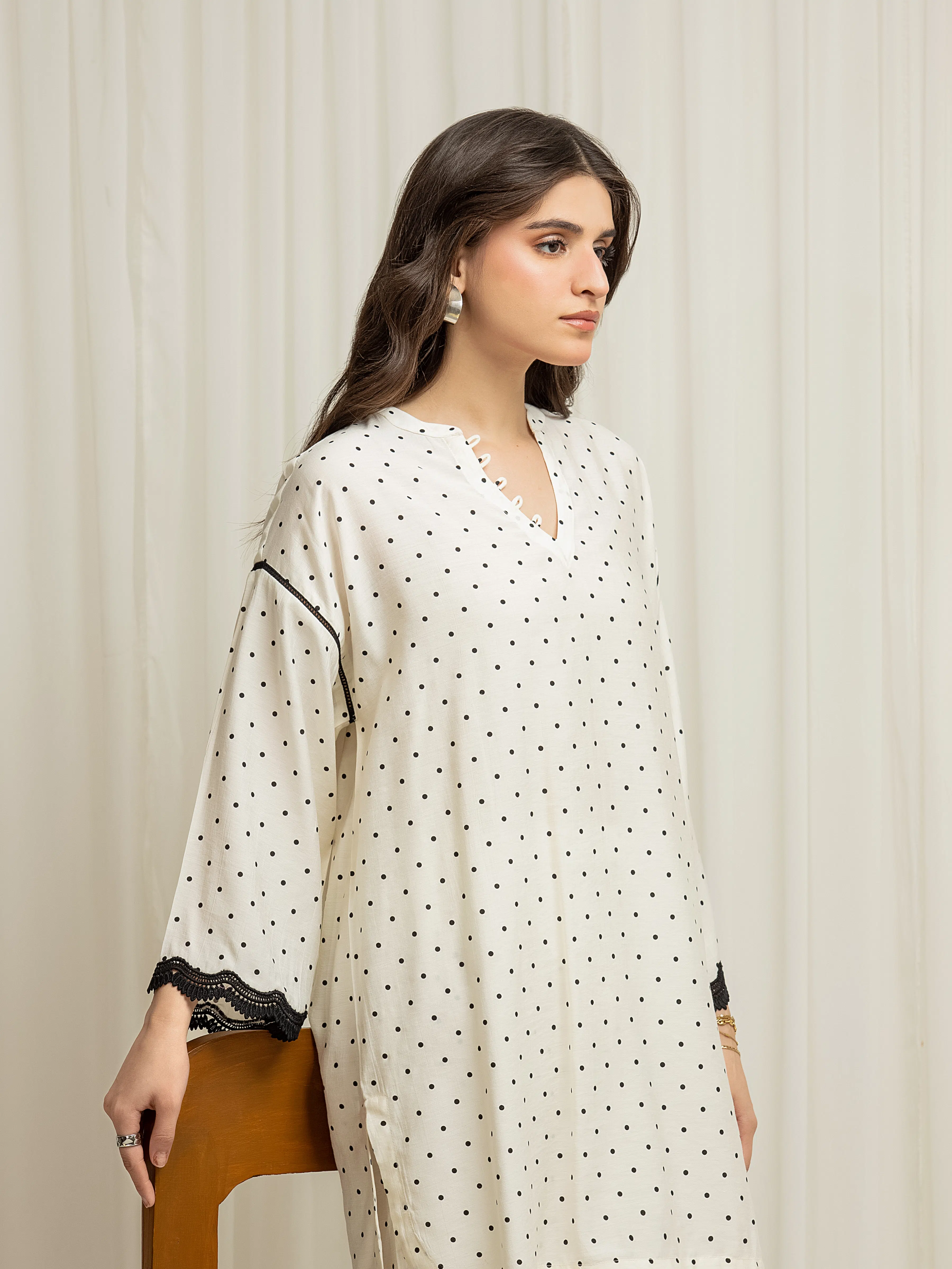Printed Linen Co-Ord Set - EWTKP6-86141ST - Image 2