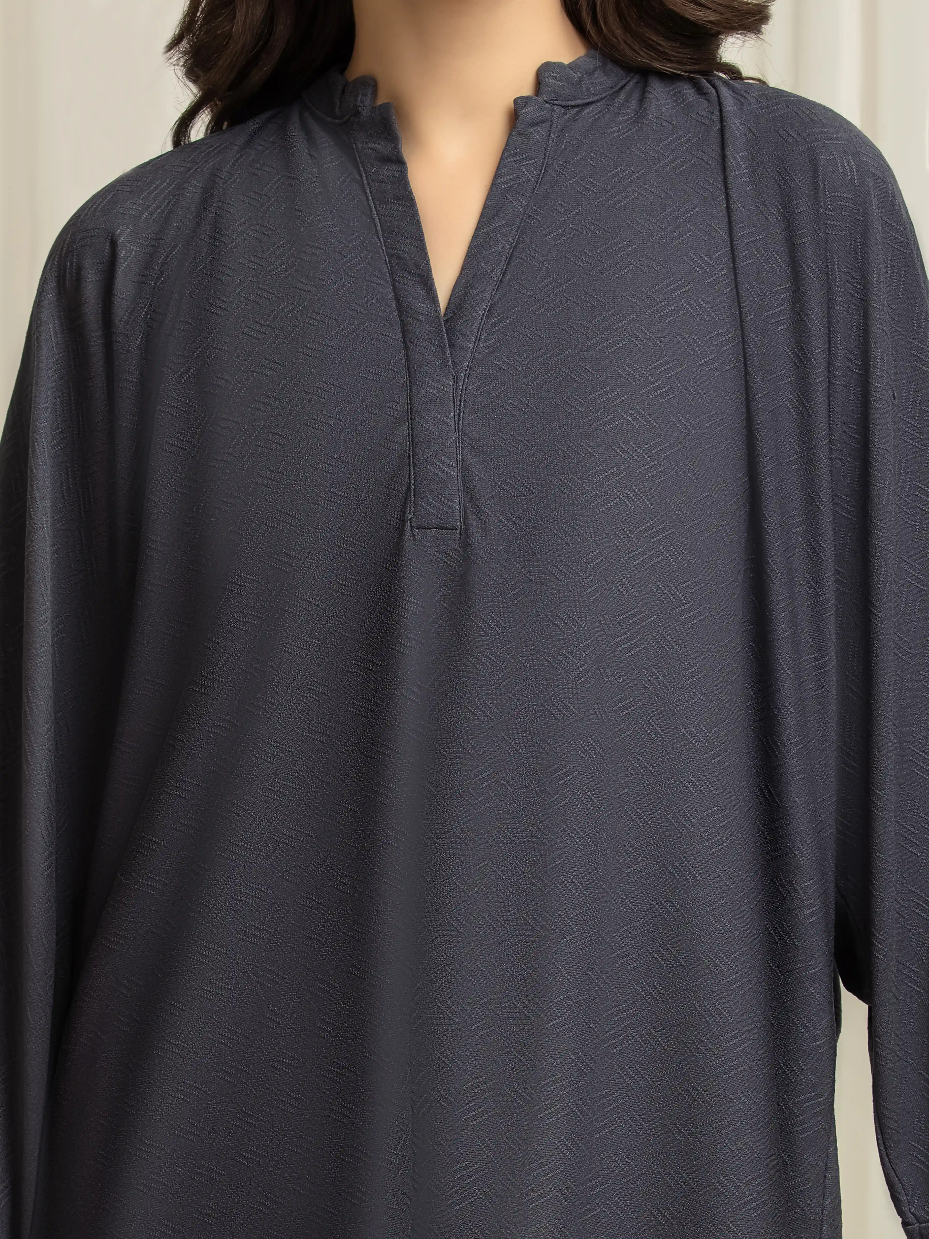 Solid Jacquard Co-Ord Set - EWTKS5-84111ST - Image 3