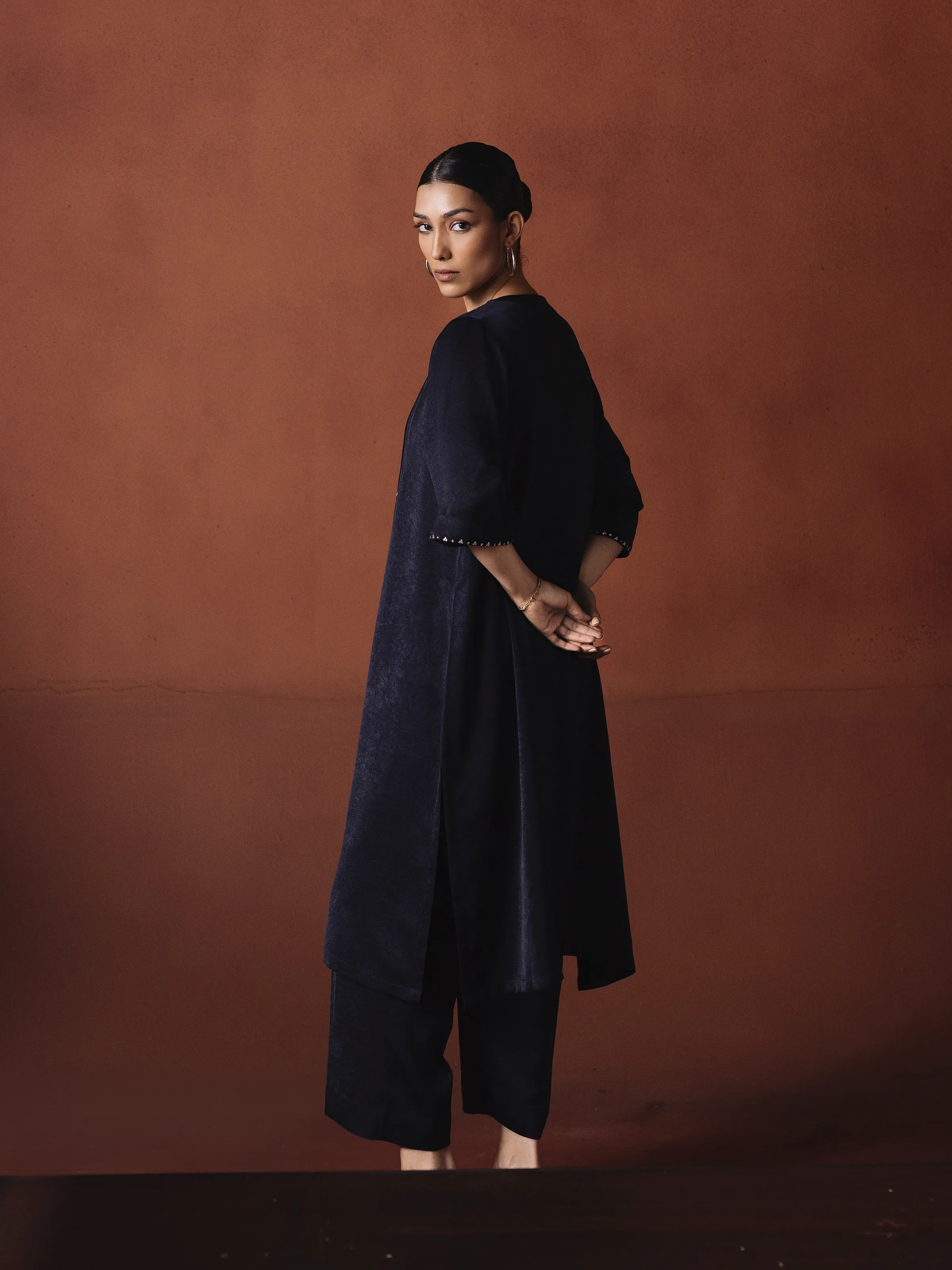 Pret Solid Crepe Polyester Co-Ord Set - EWTKS6-86093ST - Image 6