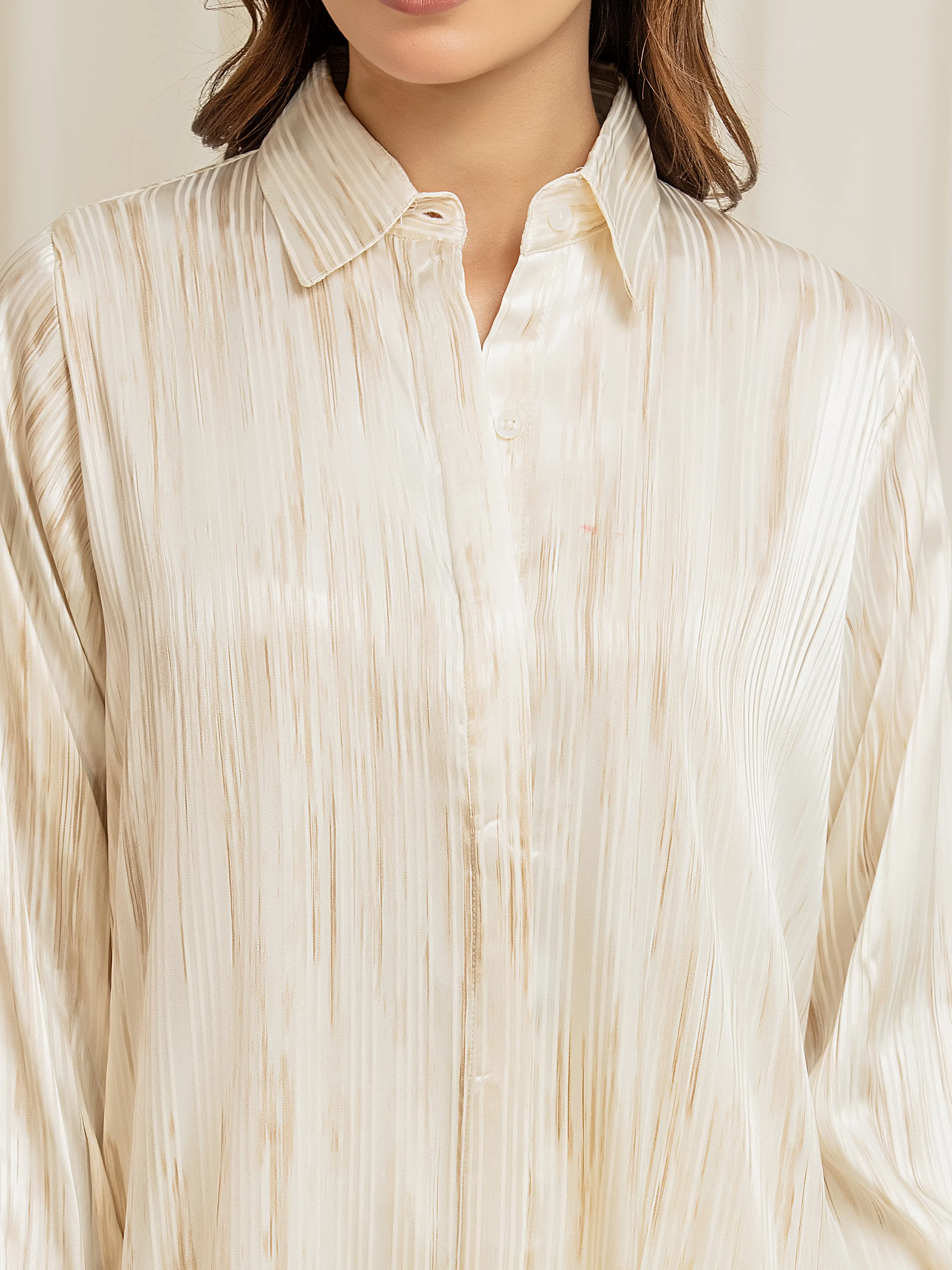 Solid Silk Co-Ord Set - EWTKS6-86145ST - Image 4