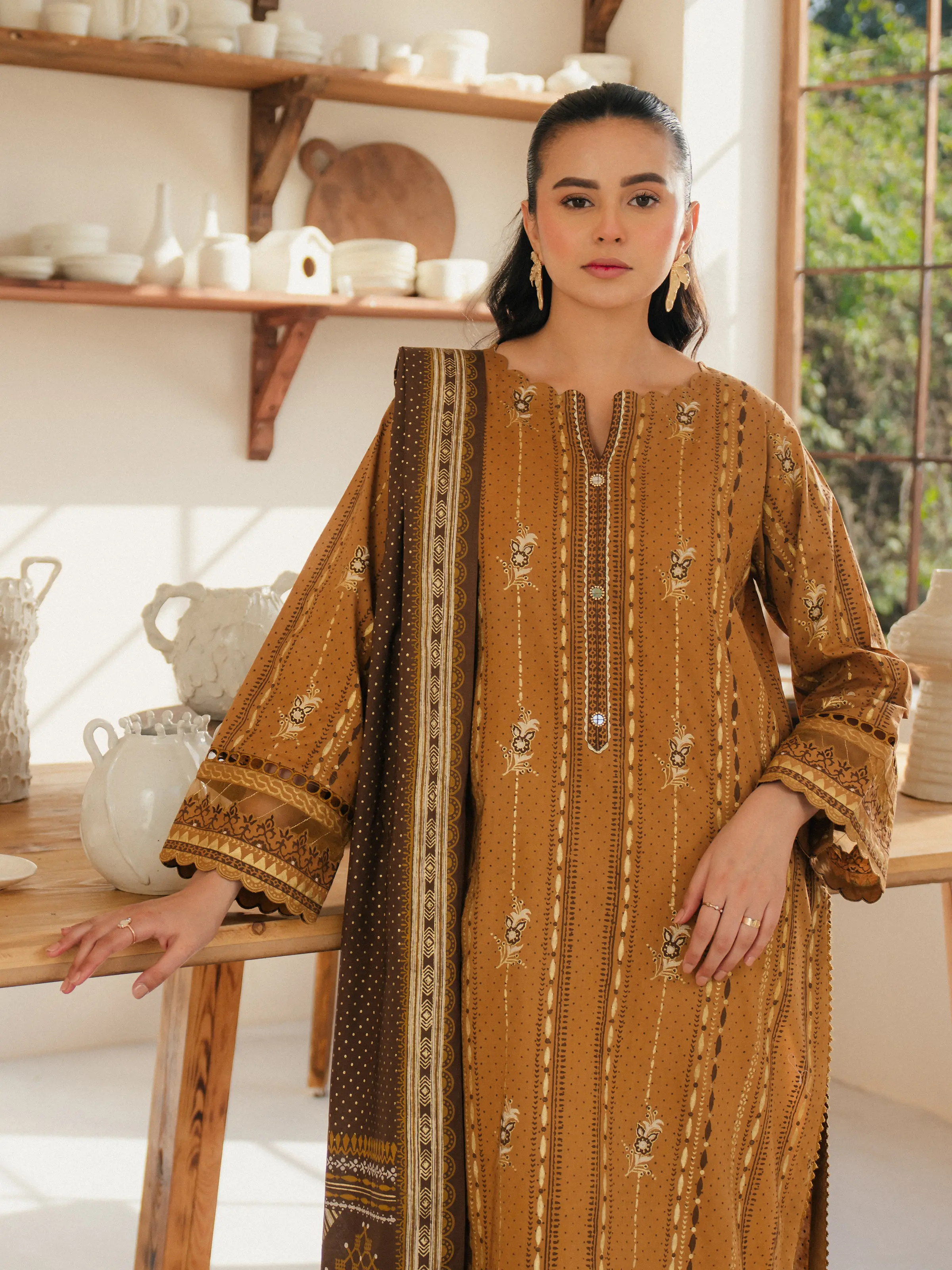 Printed Cambric Shirt - EWU5M1-005S - Image 2