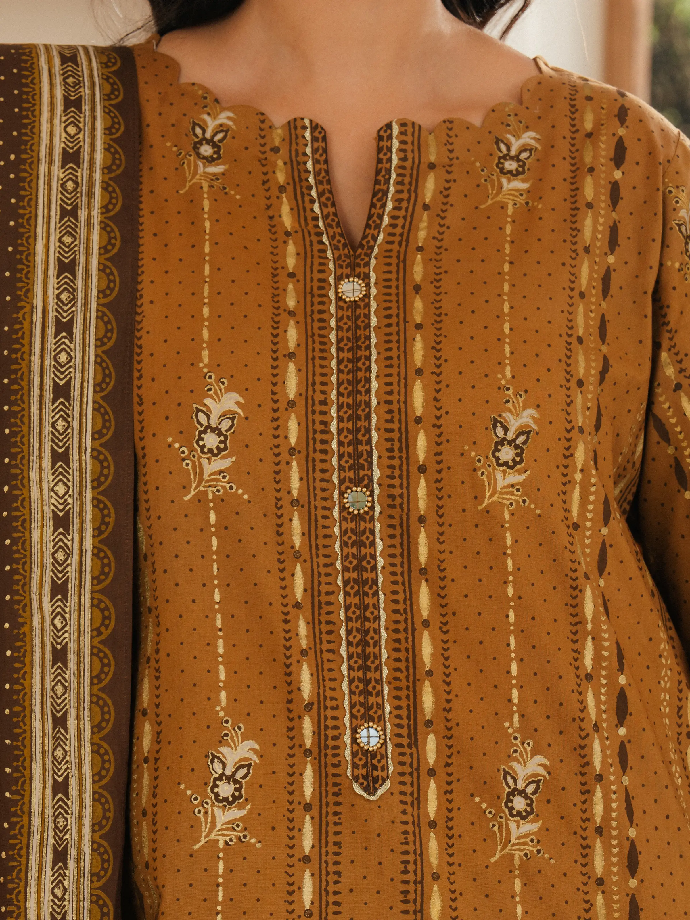 Printed Cambric Shirt - EWU5M1-005S - Image 6