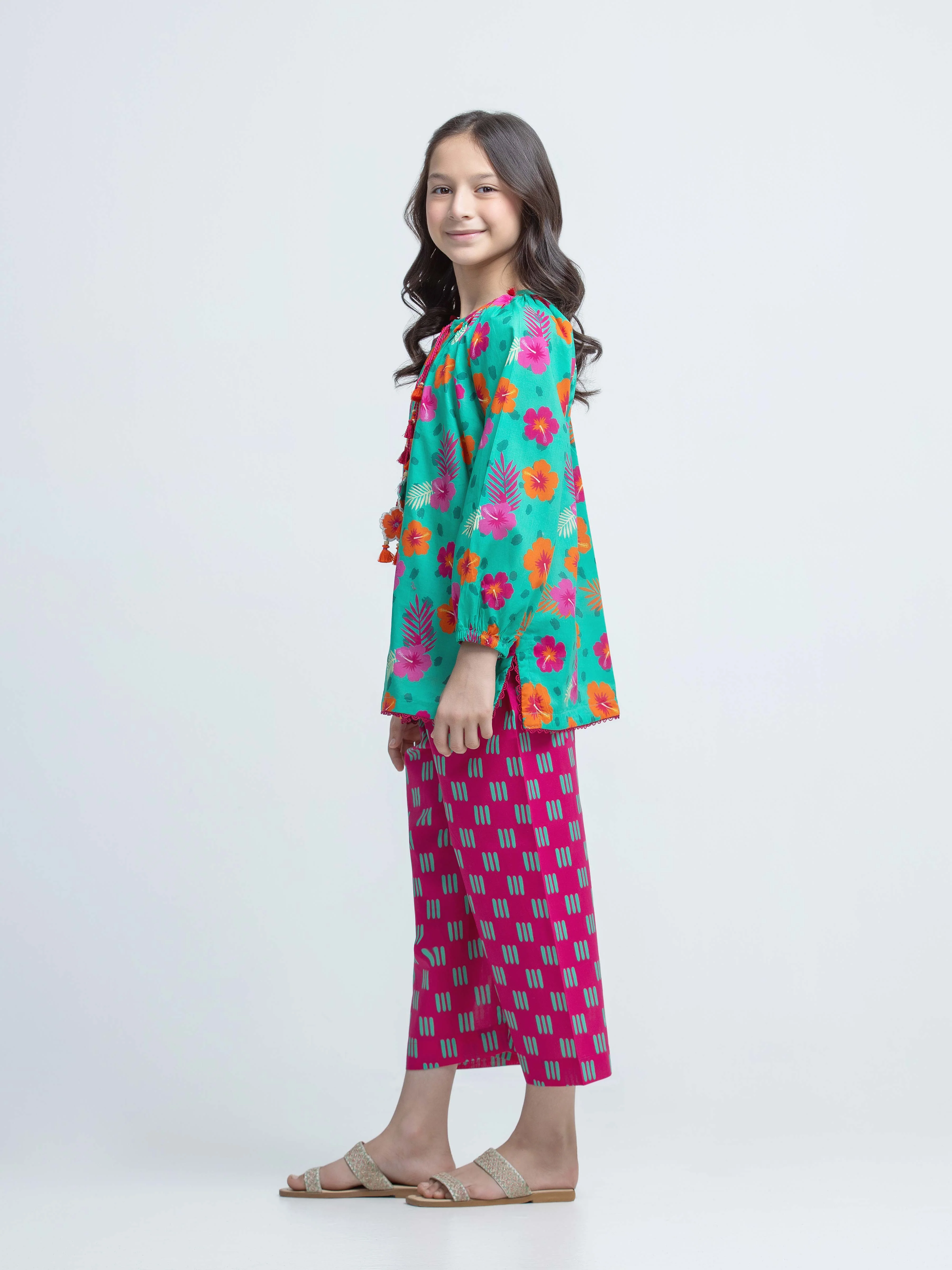 Printed Cambric Co-Ord Set - EGTKP6-74048ST - Image 4