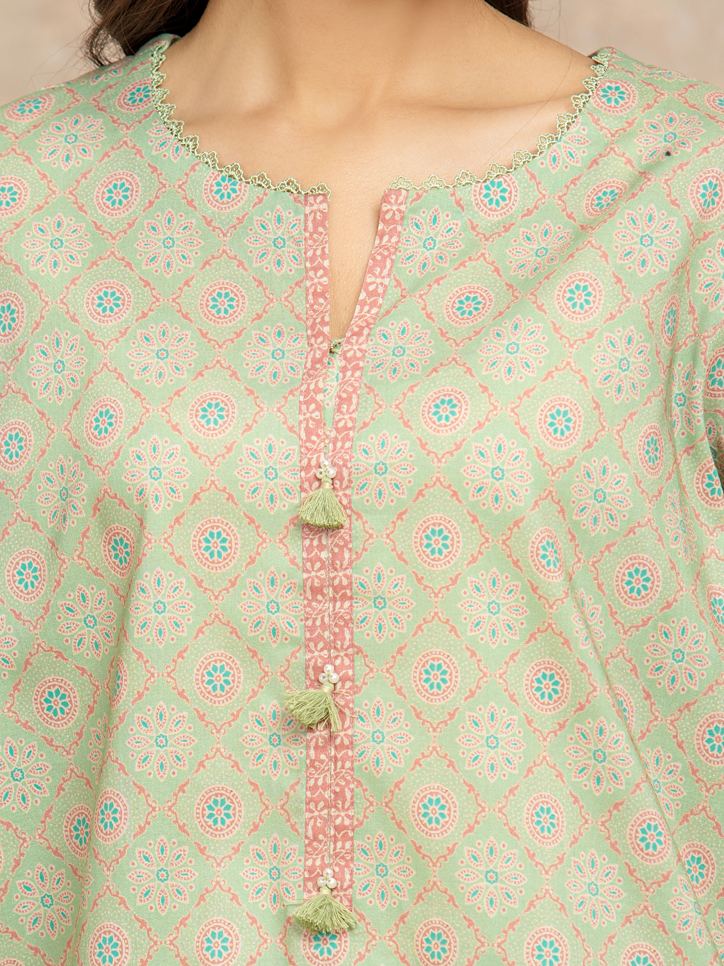 Printed Lawn Shirt Dupatta - EWU6A1-36531SD - Image 4