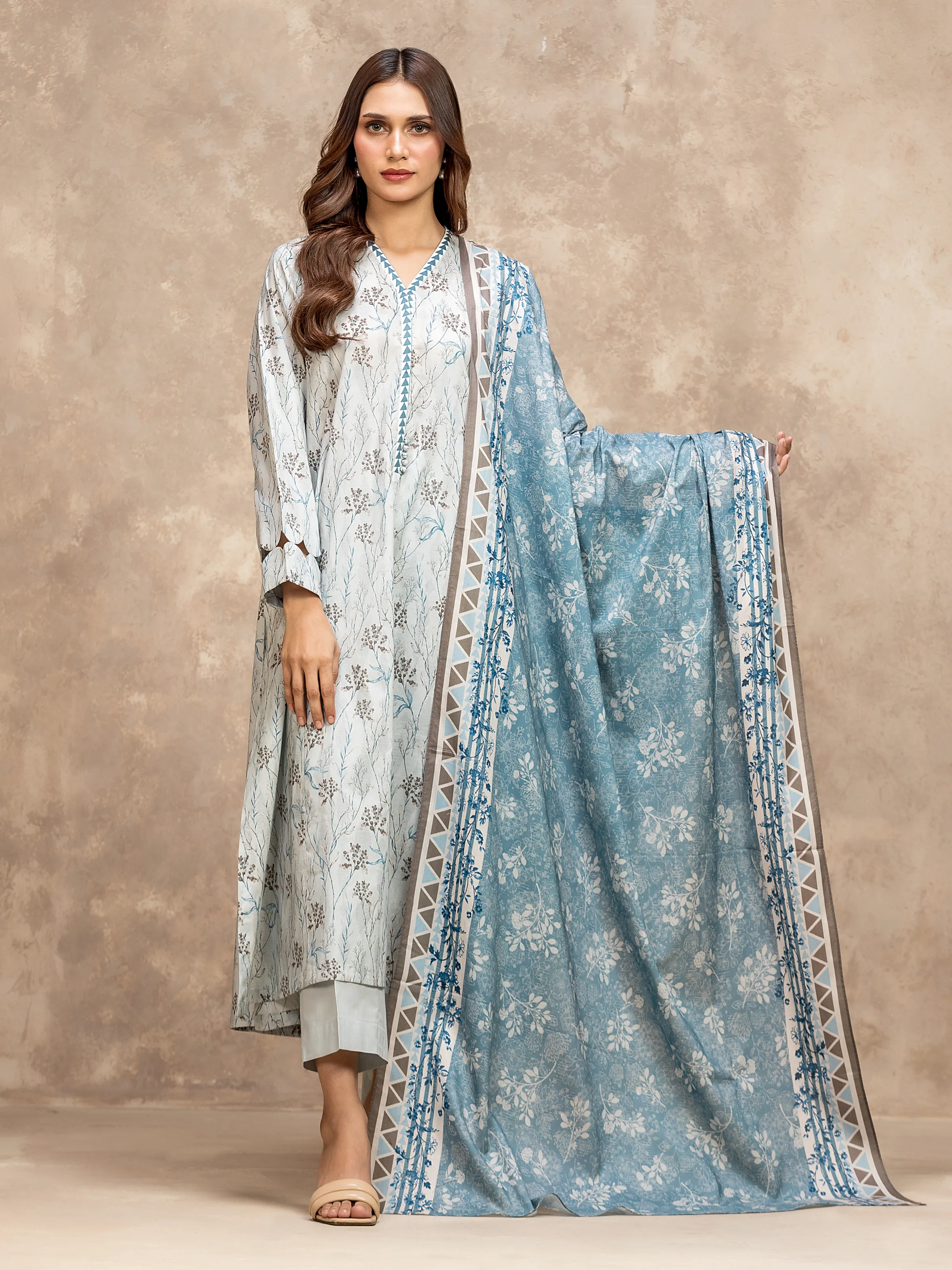 Printed Lawn Shirt - EWU6A1-36525S