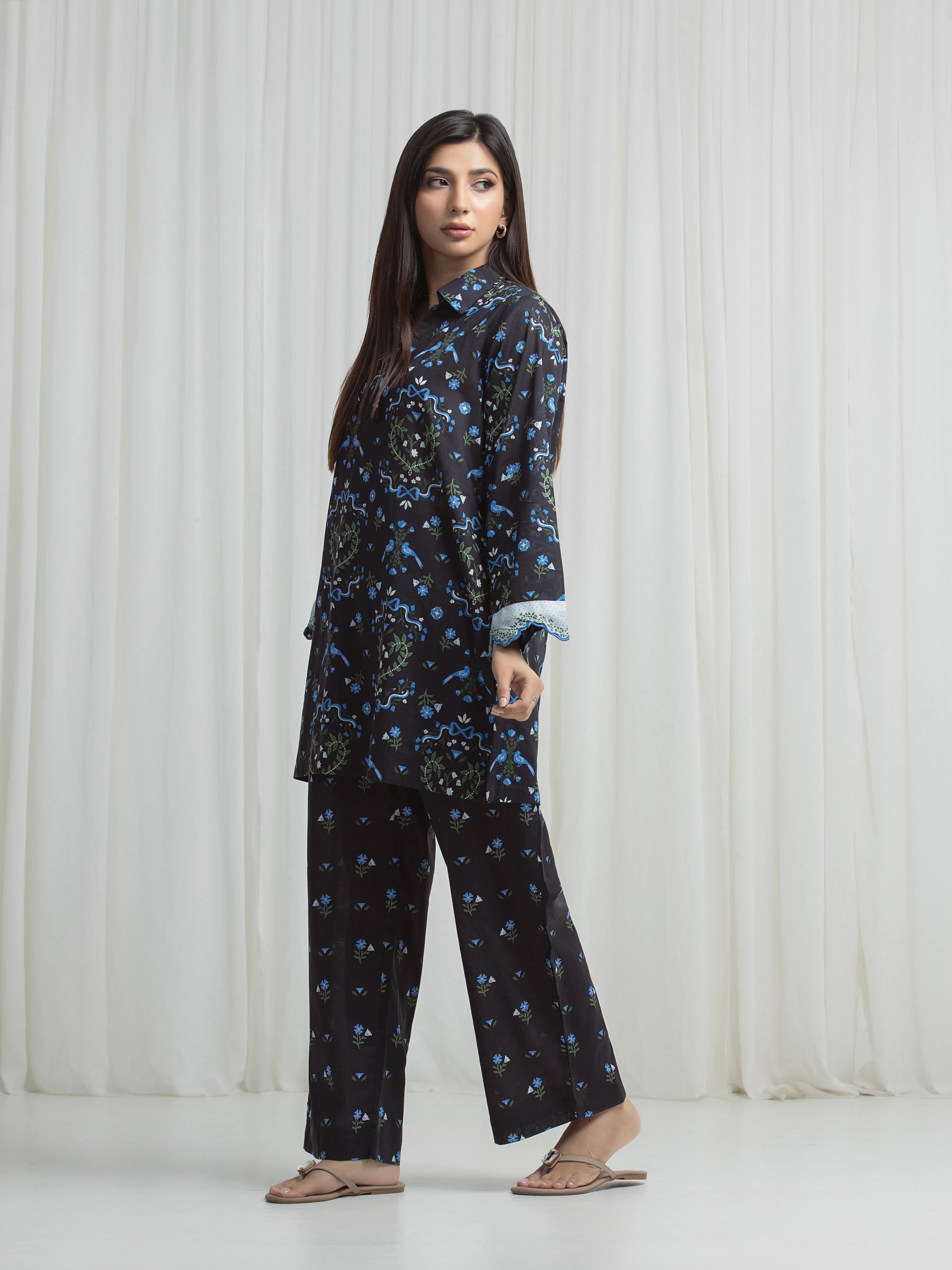 Printed Lawn Co-Ord Set - EWTKP6-86037ST - Image 5