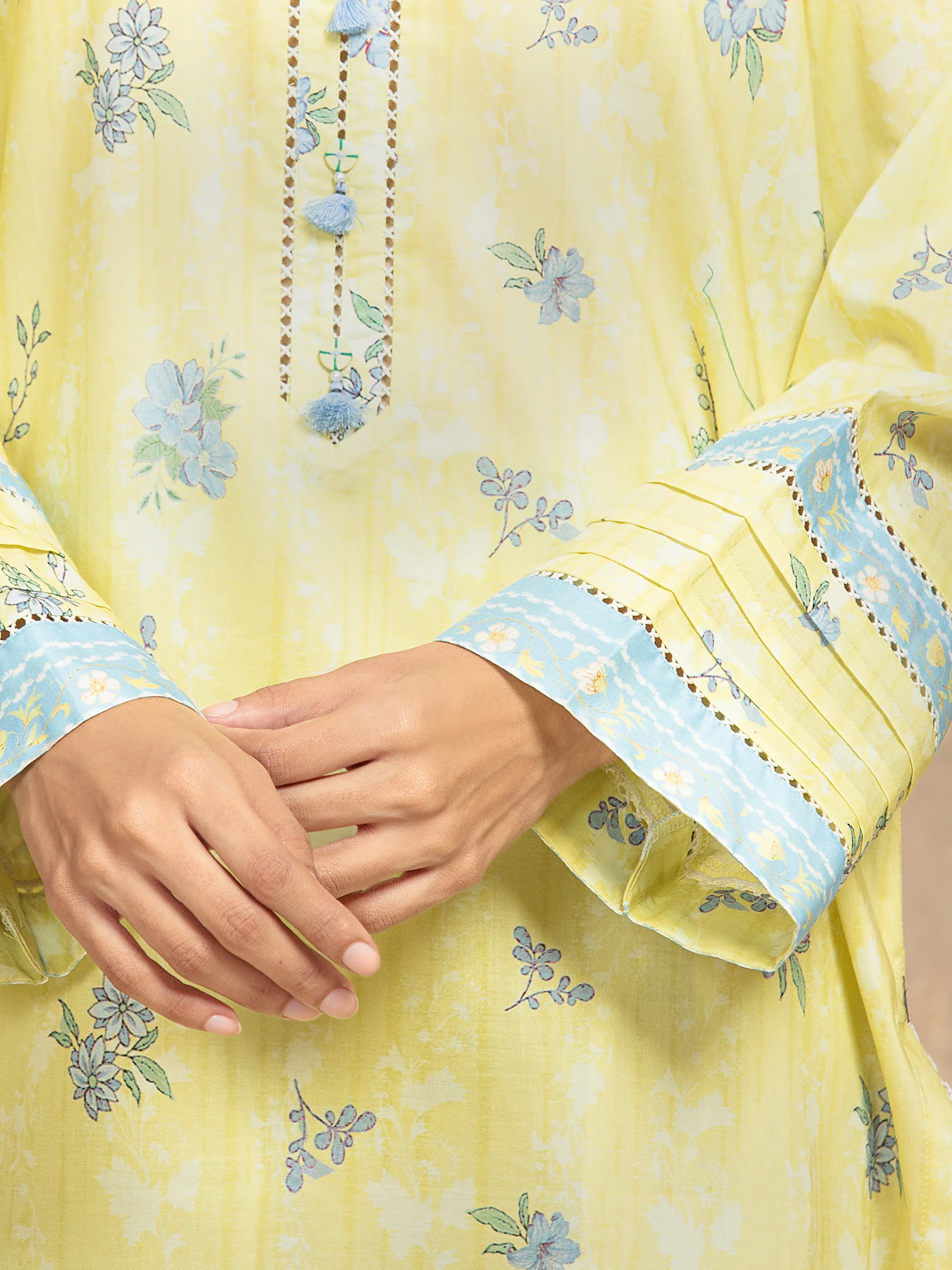 Printed Lawn Suit - EWU6A1-36502-3P - Image 3