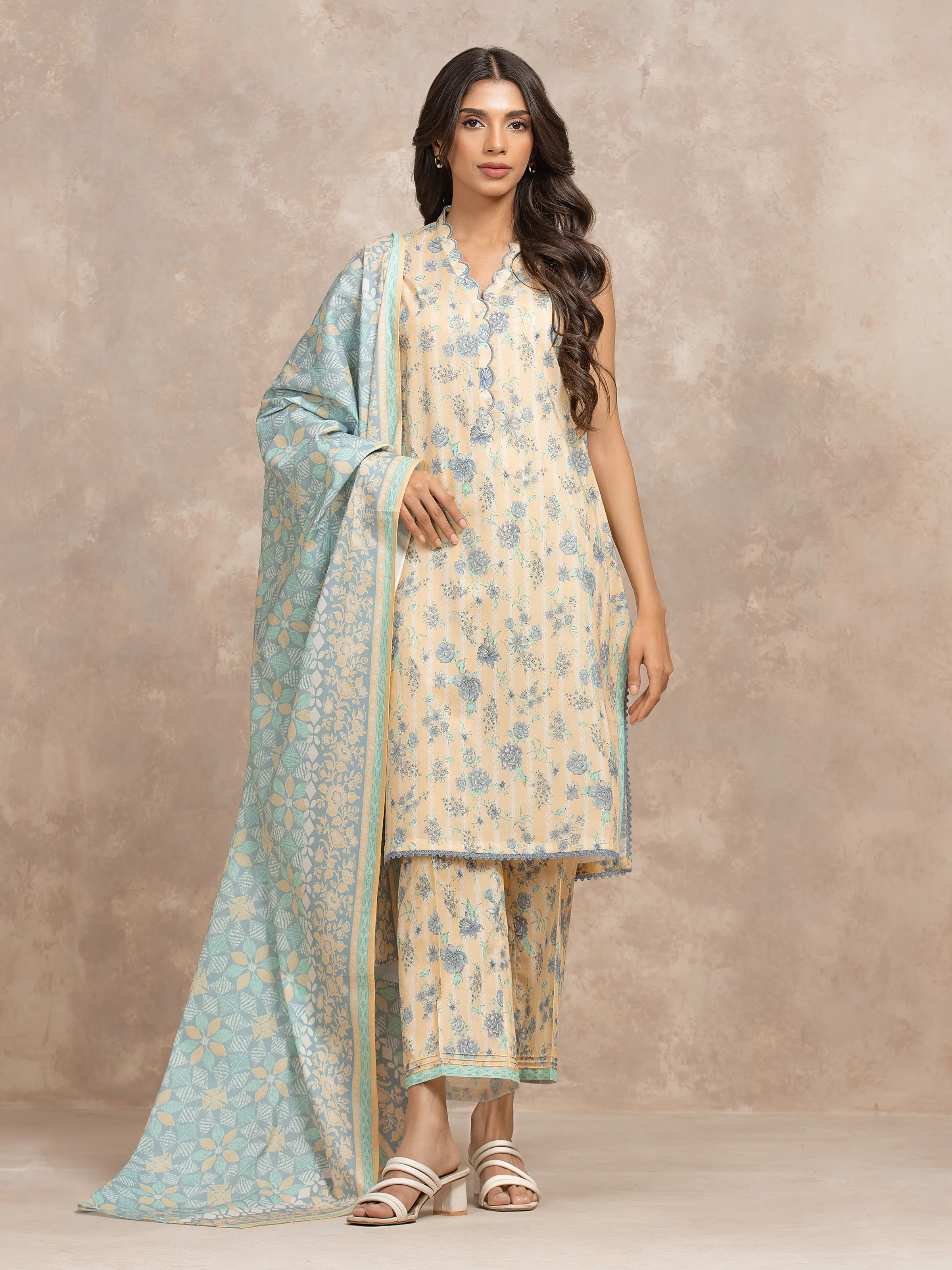 Printed Lawn Shirt Trouser - EWU6A1-36503ST