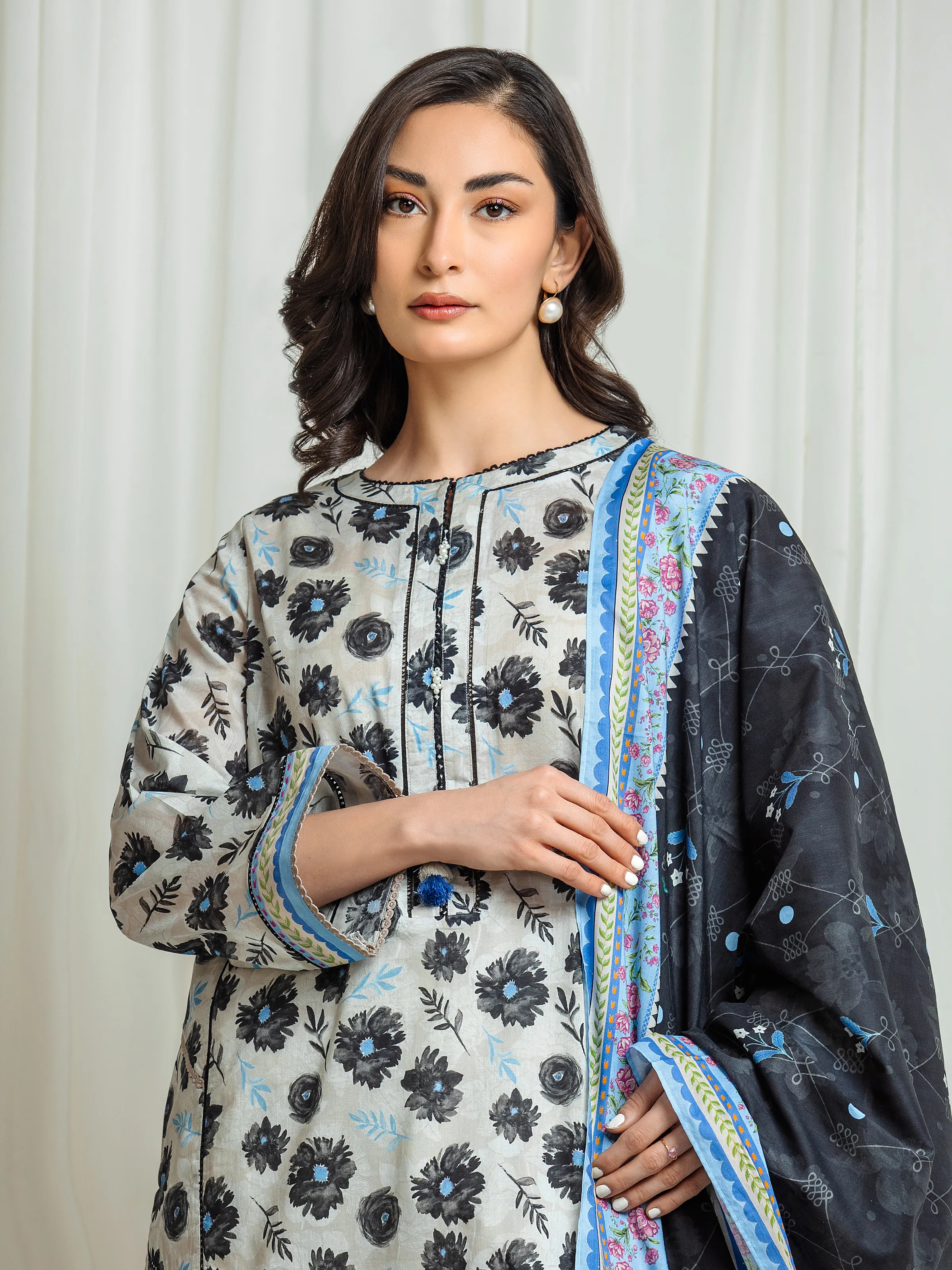 Printed Lawn Shirt Trouser - EWU6A1-36547ST - Image 2