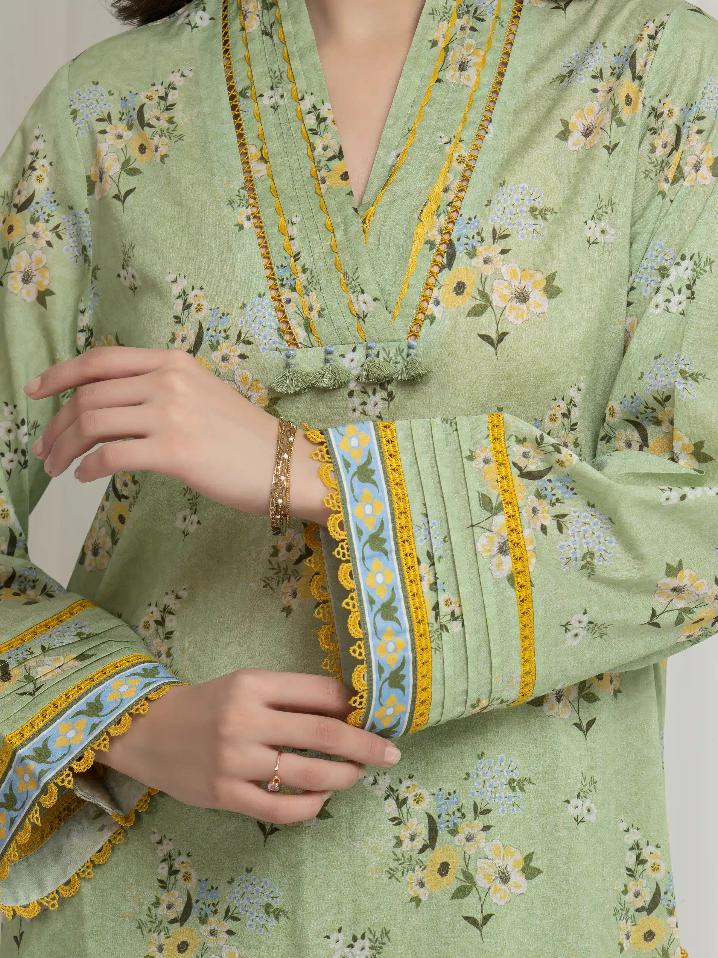 Printed Lawn Suit - EWU6A1-36606-3P - Image 3