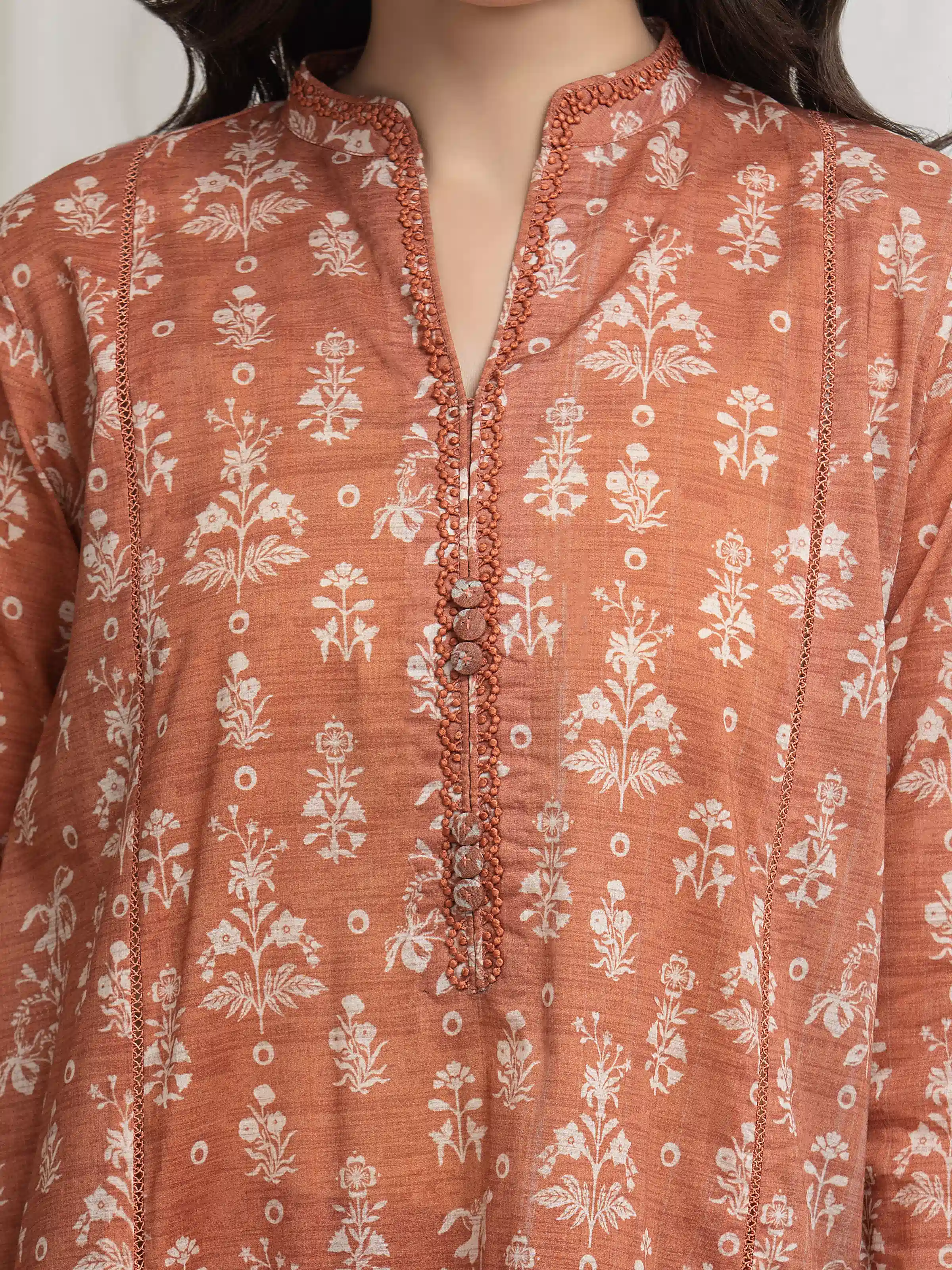 Printed Lawn Suit - EWU6A1-36623-3P - Image 4