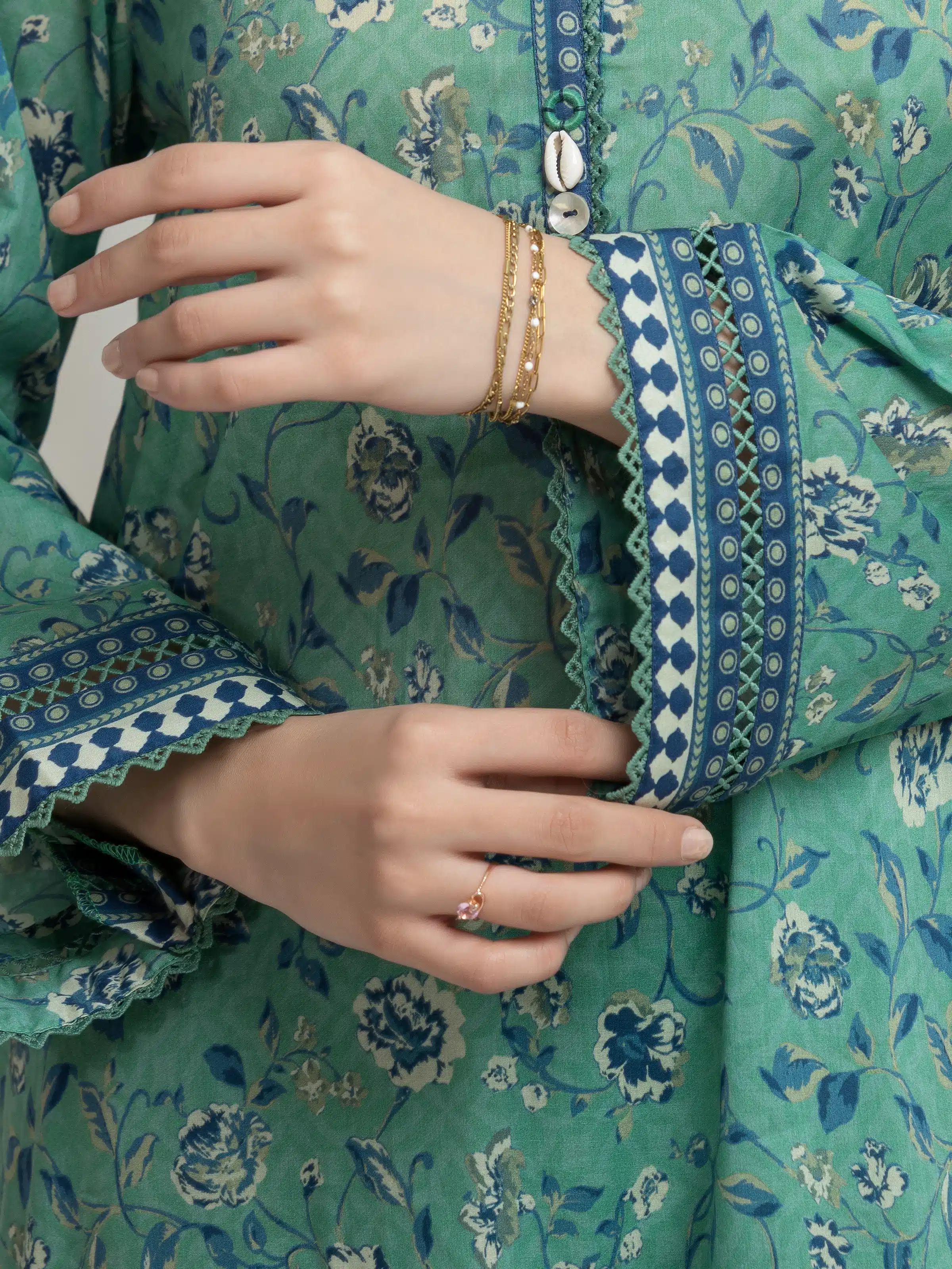 Printed Lawn Suit - EWU6A1-36626-3P - Image 3