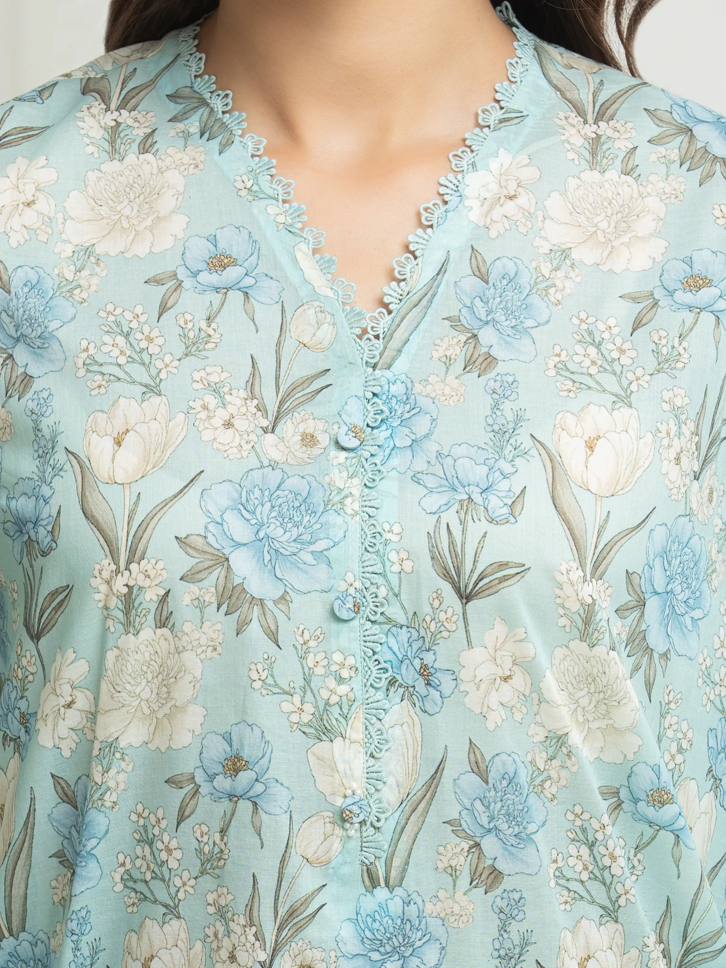 Printed Lawn Suit - EWU6A1-36634-3P - Image 4