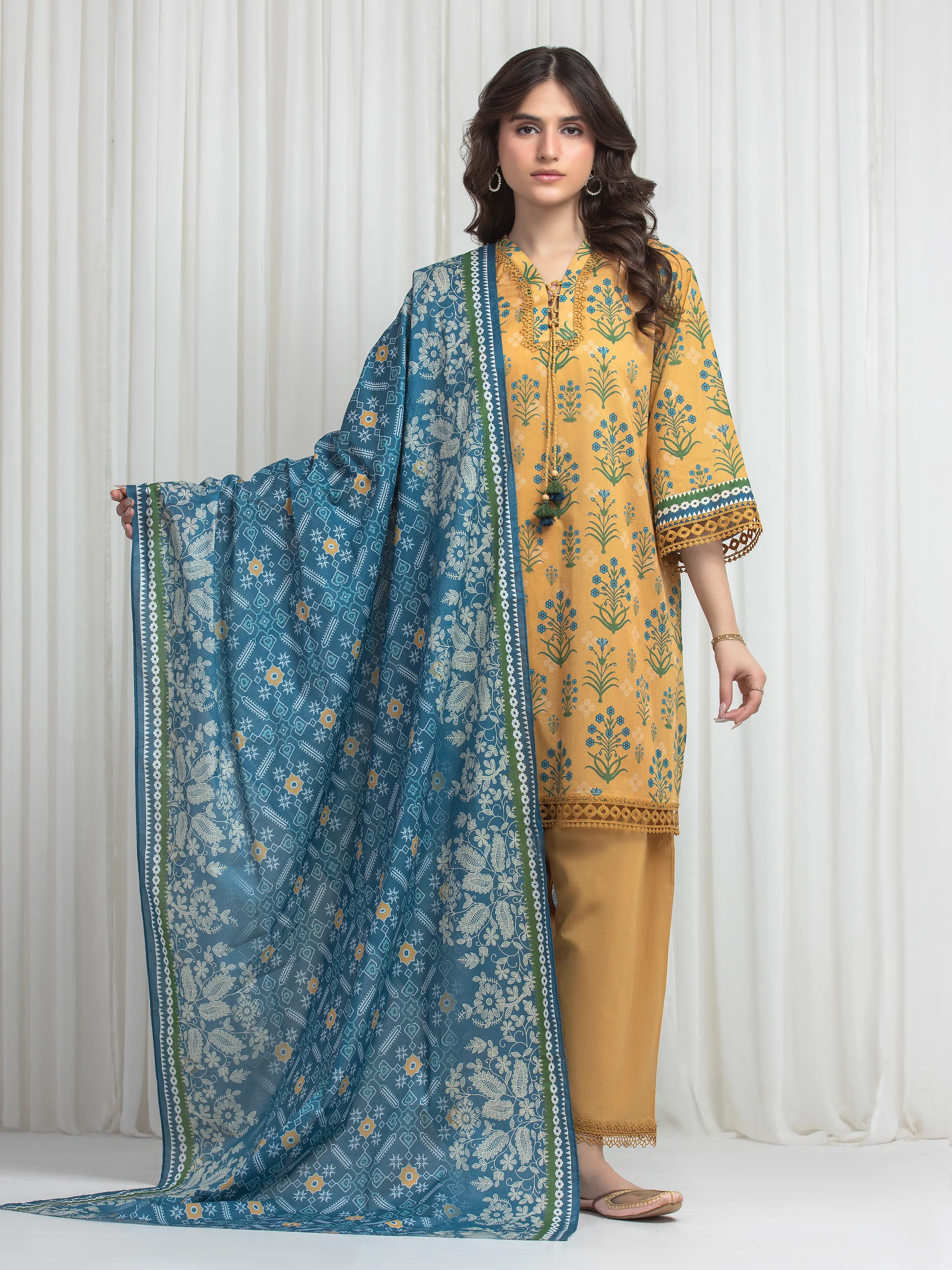Printed Lawn Suit - EWU6A1-36647-3P