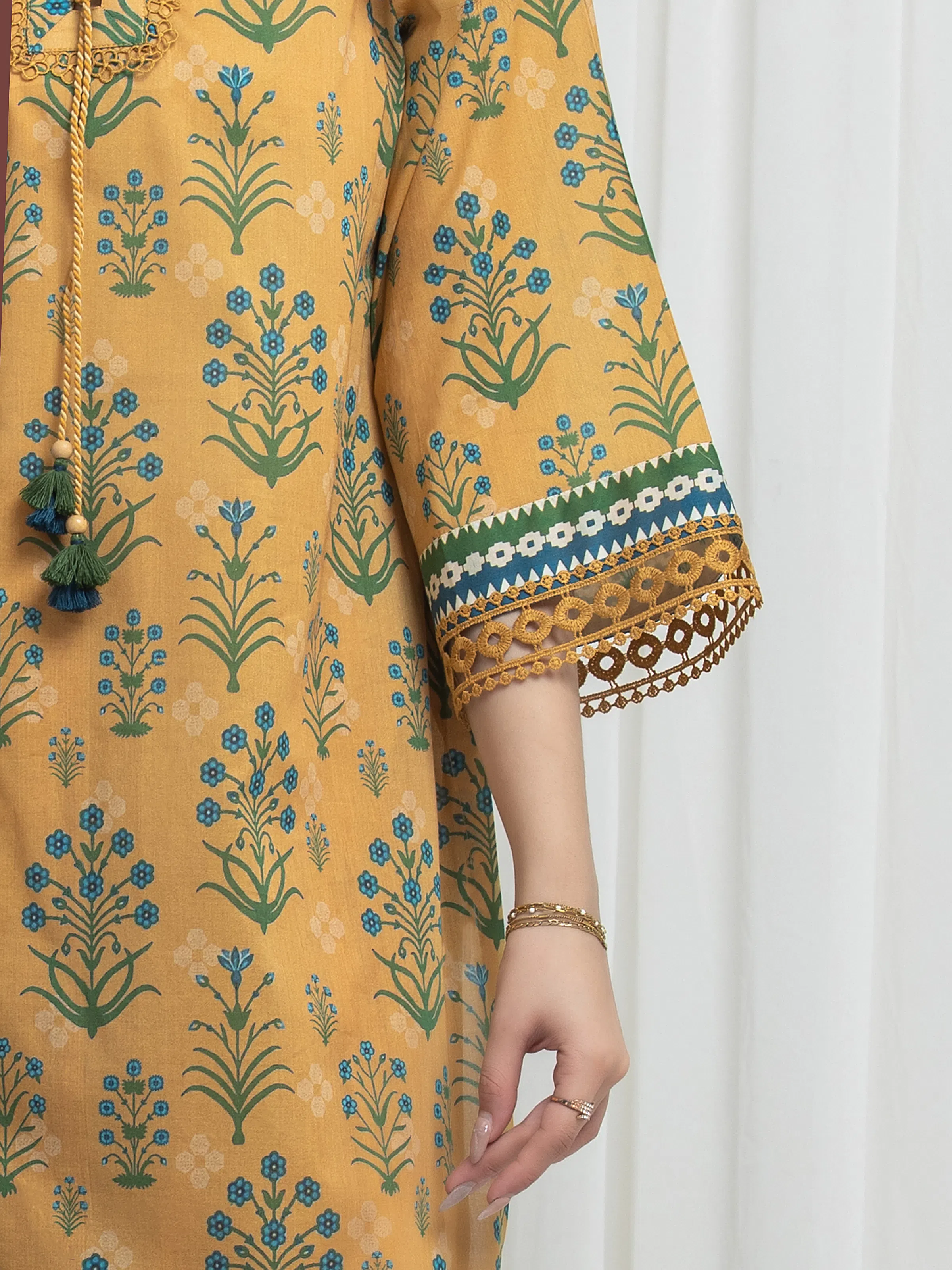 Printed Lawn Suit - EWU6A1-36647-3P - Image 4