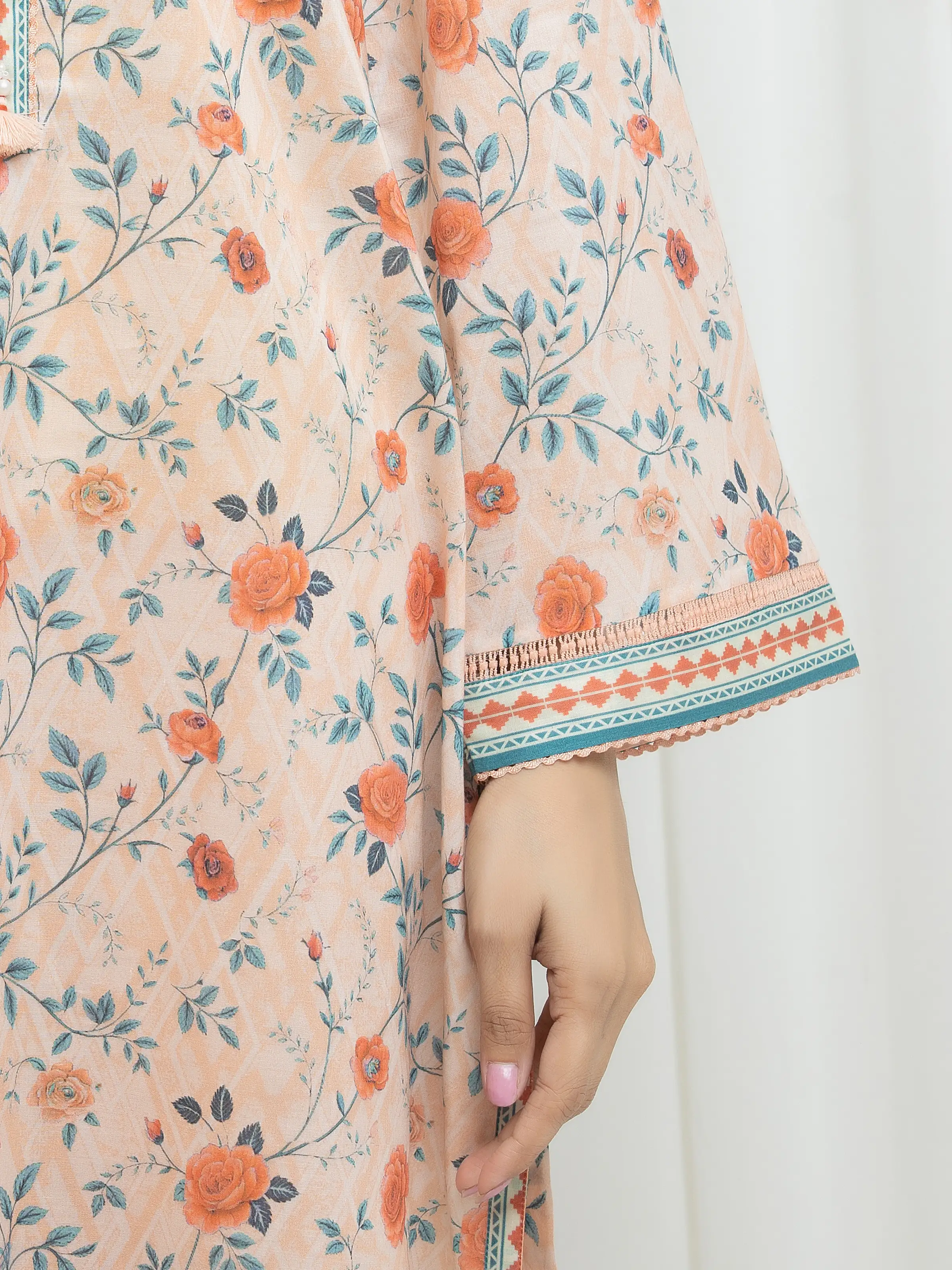 Printed Lawn Suit - EWU6A1-36706-3P - Image 3