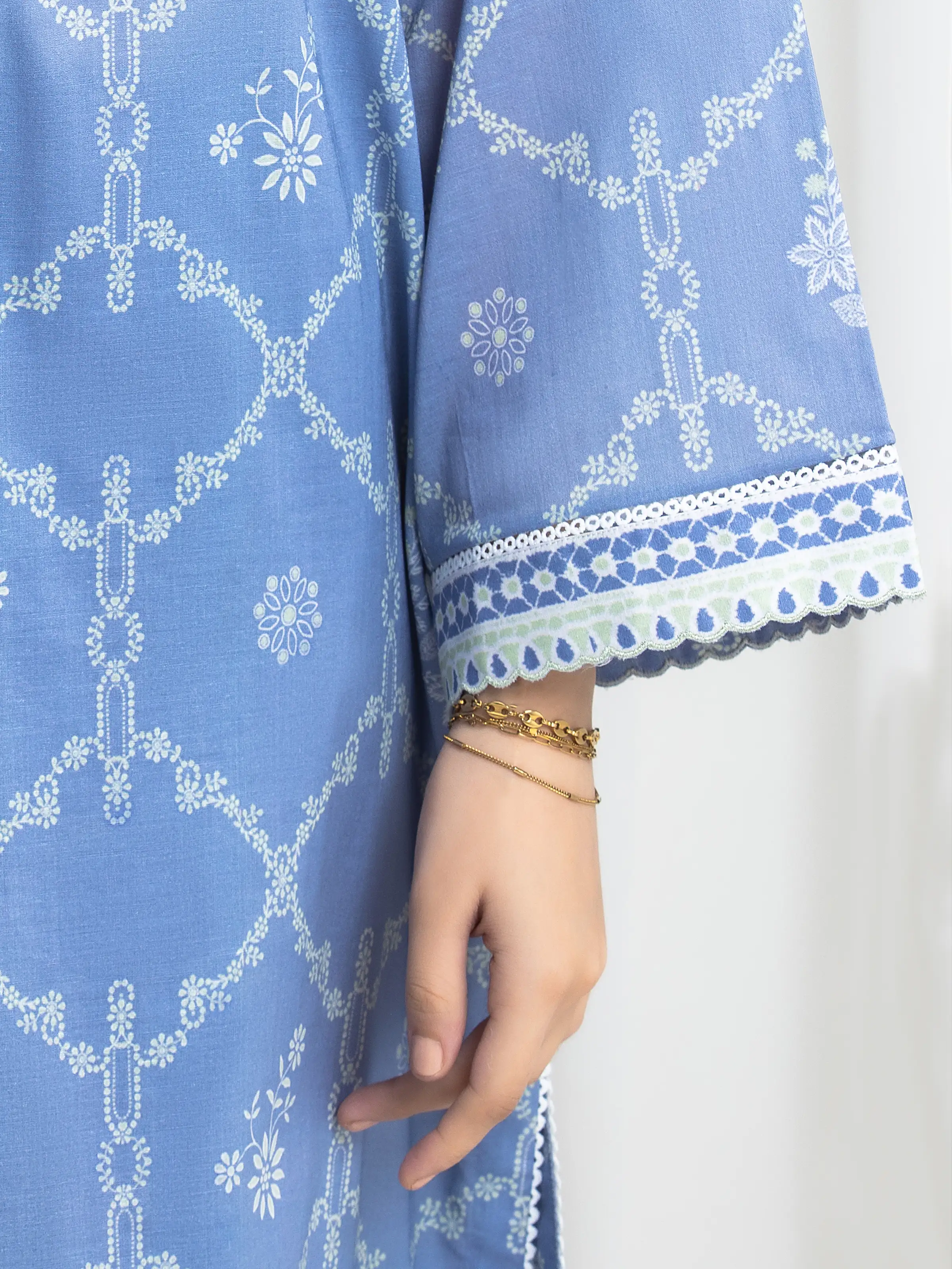 Printed Lawn Suit - EWU6A1-36731-3P - Image 3