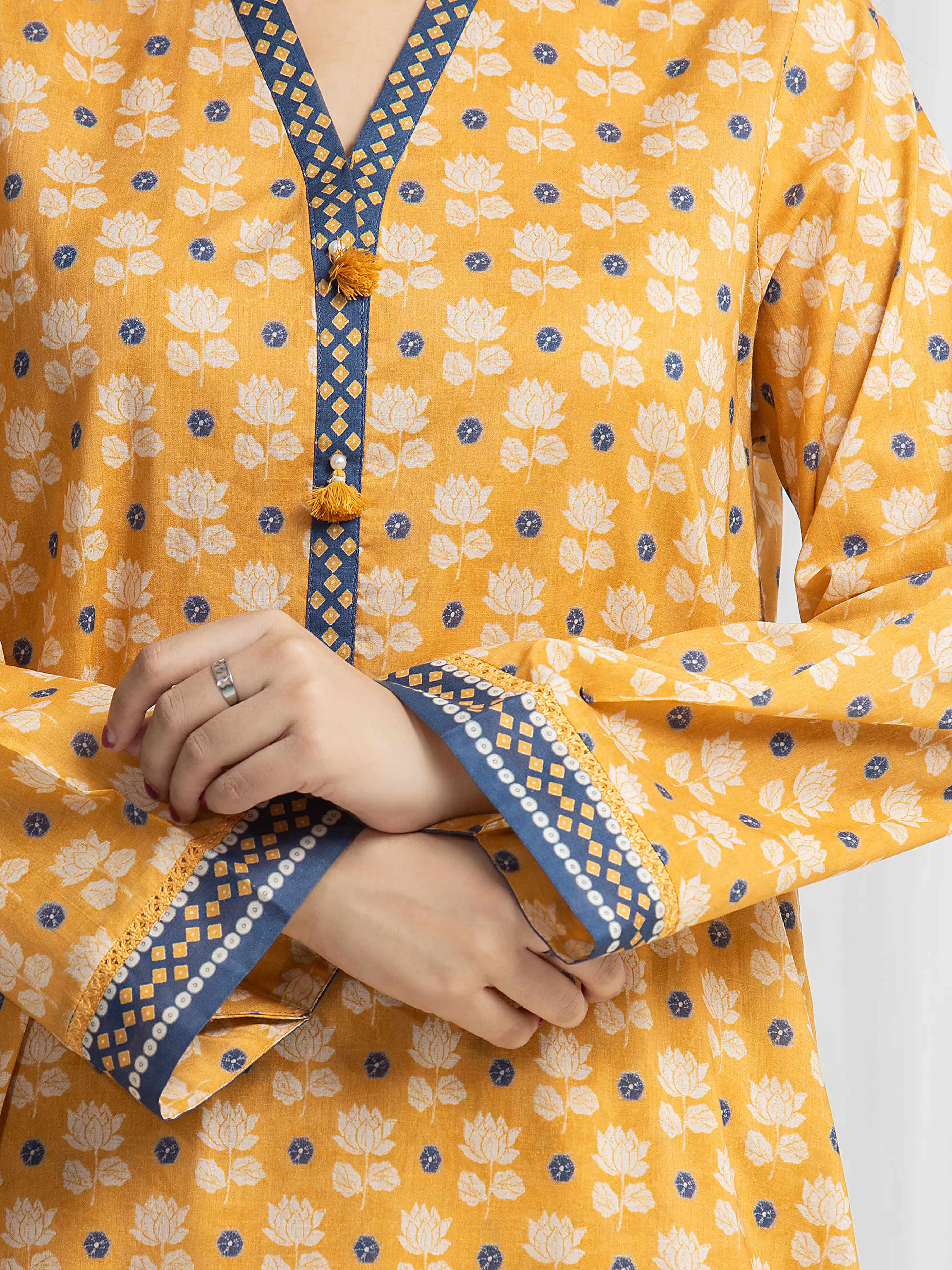 Printed Lawn Suit - EWU6A1-36767-3P - Image 3