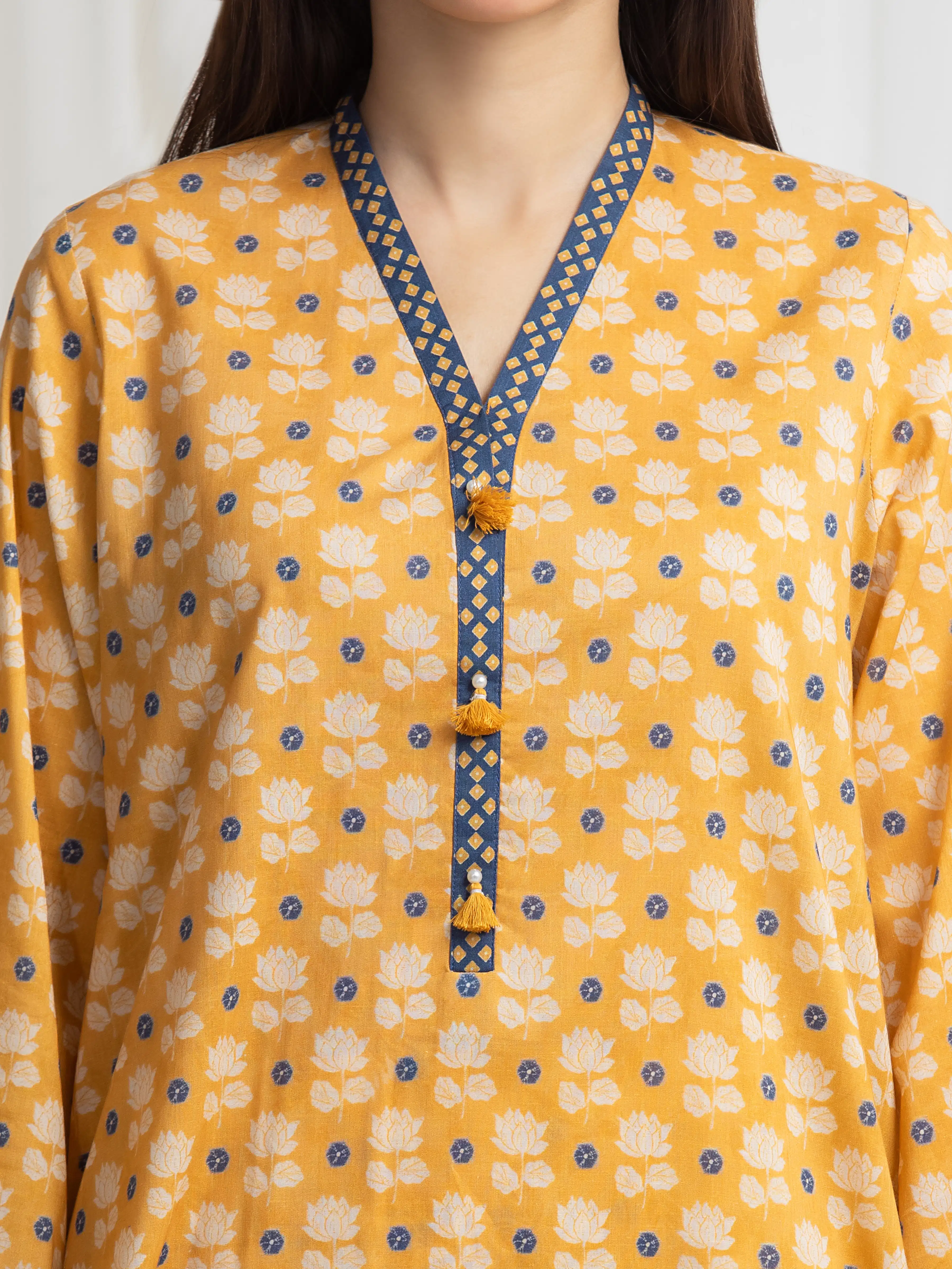 Printed Lawn Suit - EWU6A1-36767-3P - Image 4