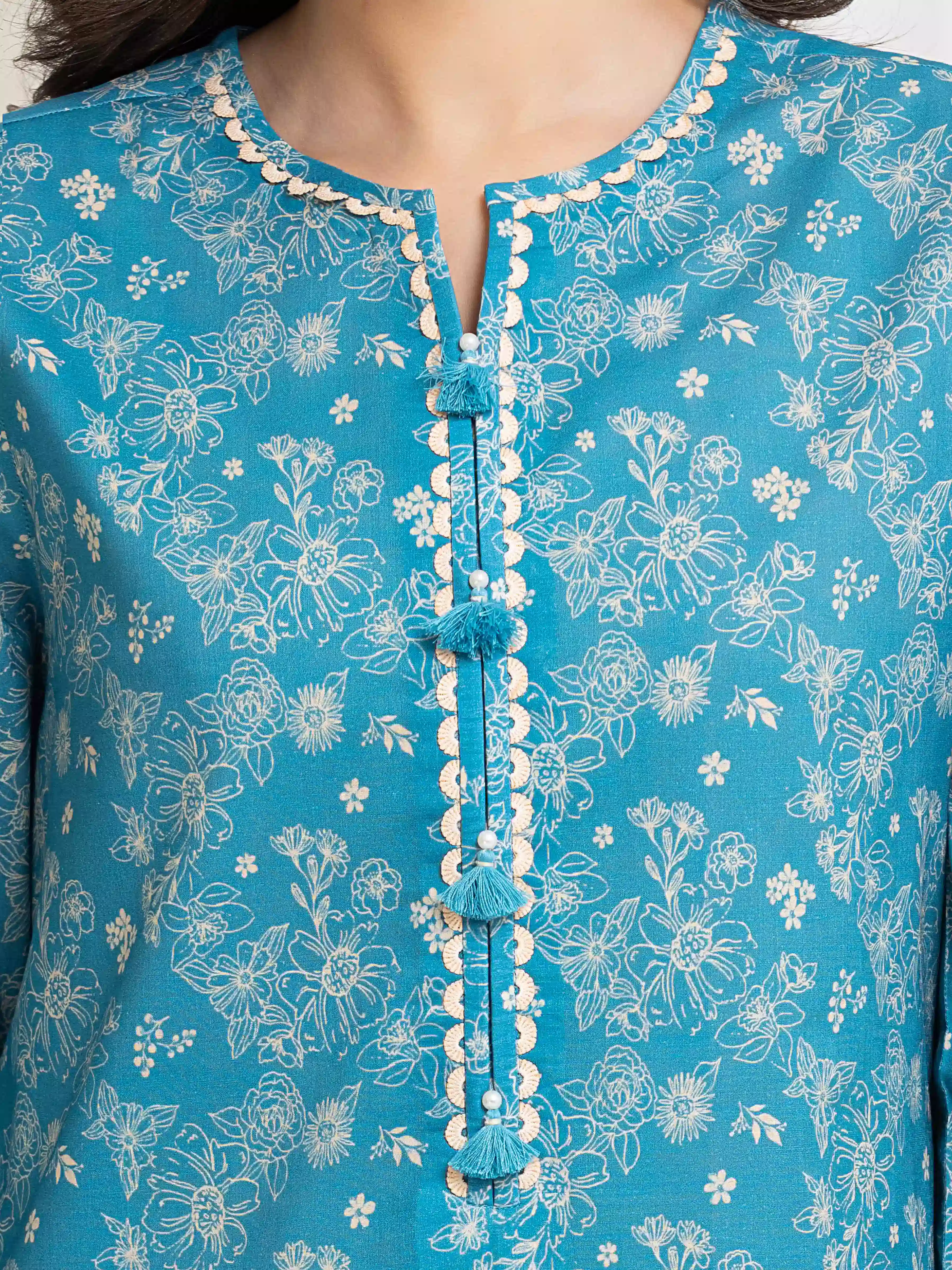 Printed Lawn Suit - EWU6A1-36770-3P - Image 3