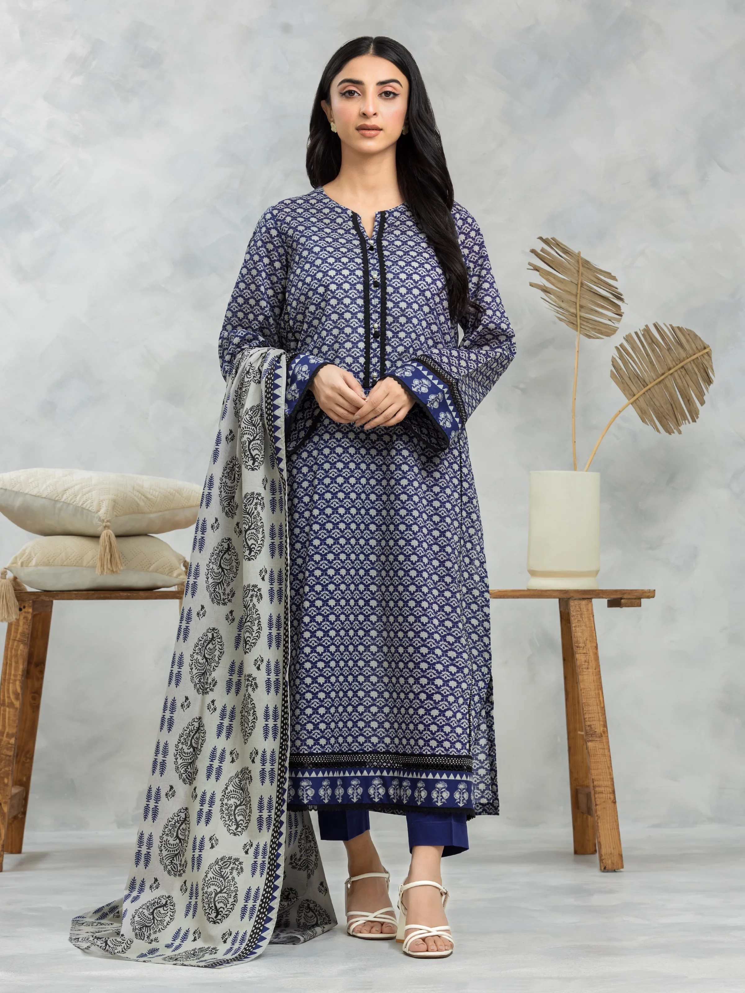 Printed Cambric Suit - EWU24A2-28086-3P