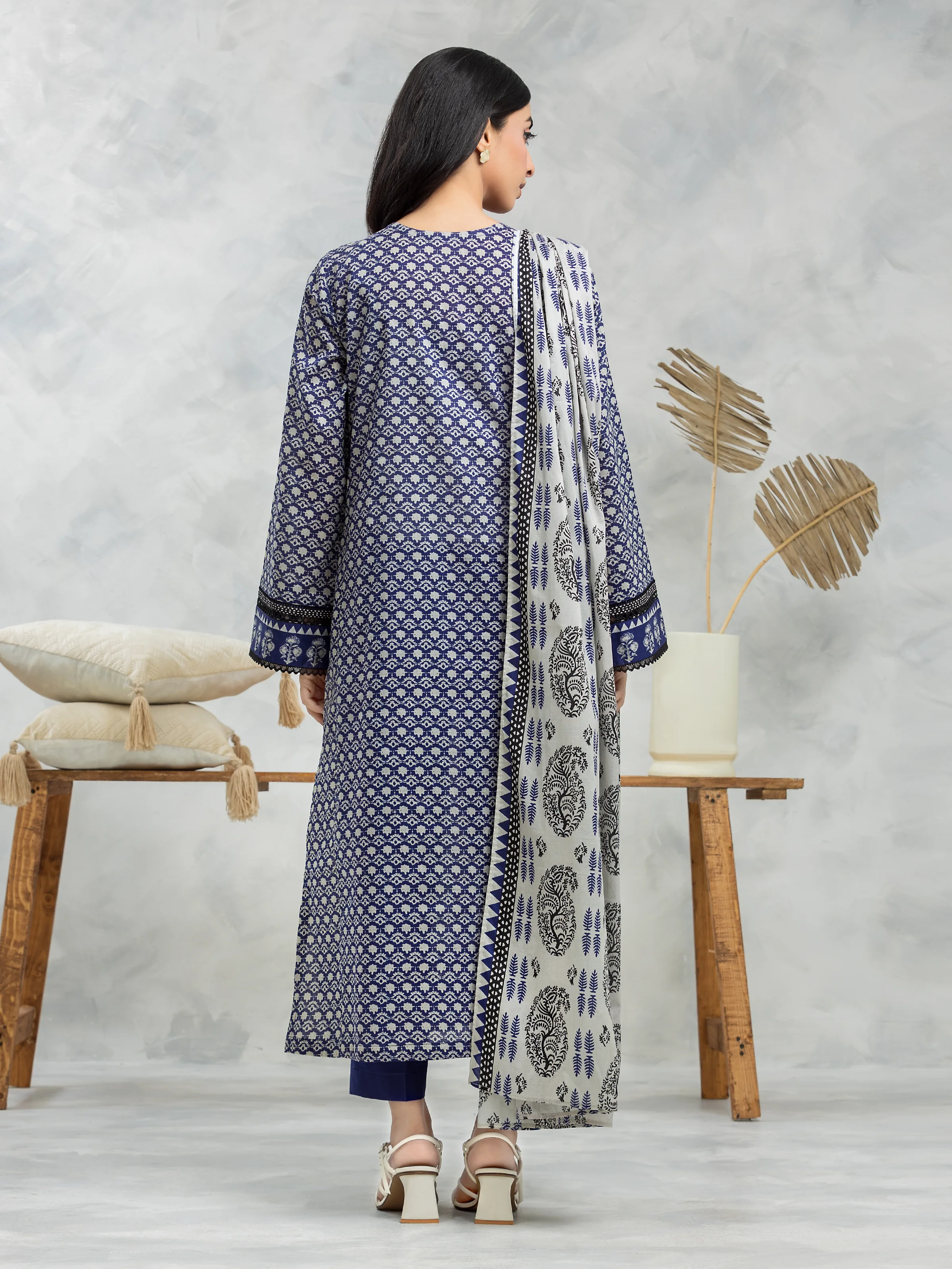 Printed Cambric Suit - EWU24A2-28086-3P - Image 2