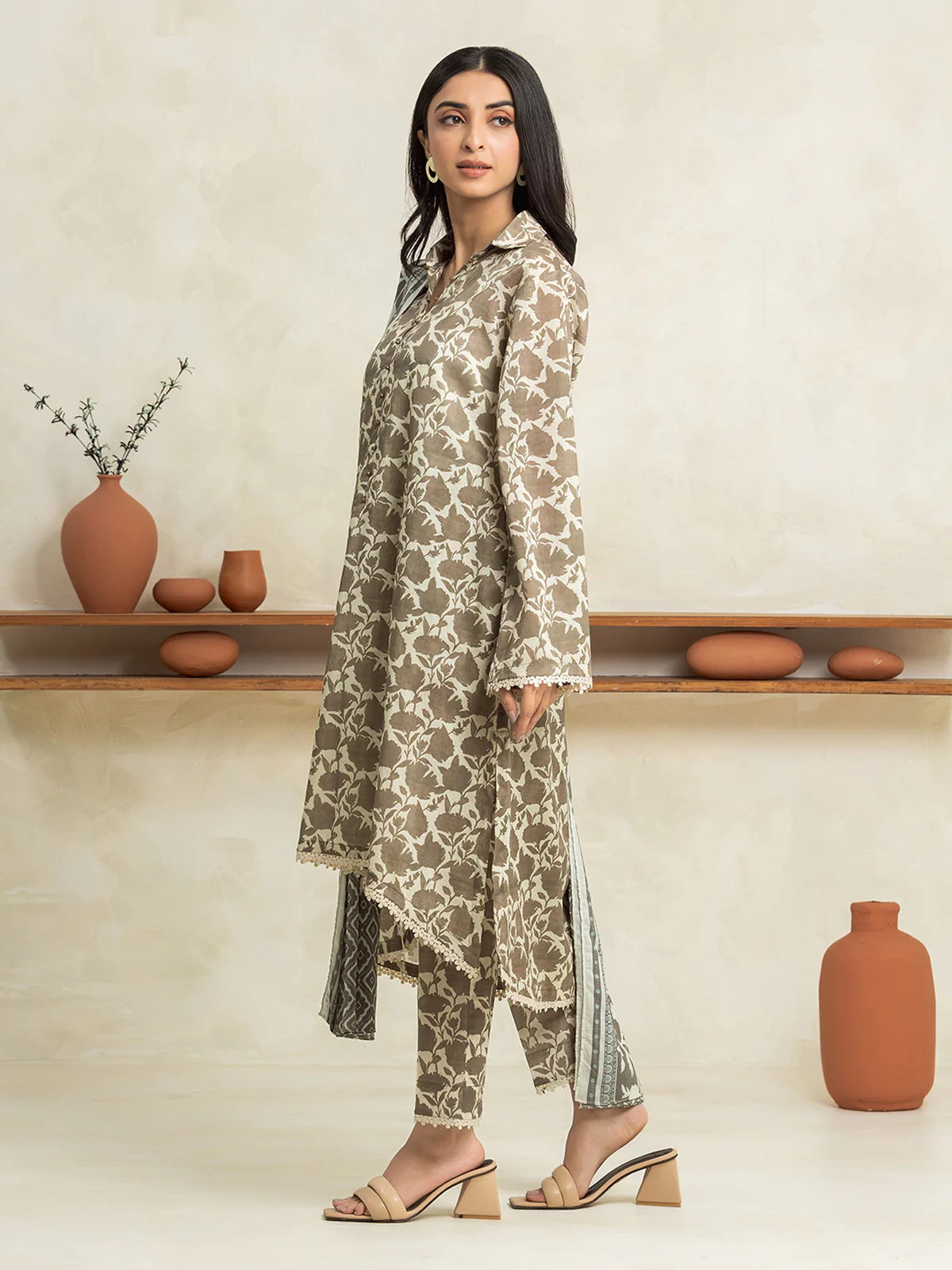 Printed Cambric Shirt Trouser - EWU24A2-29026ST - Image 4