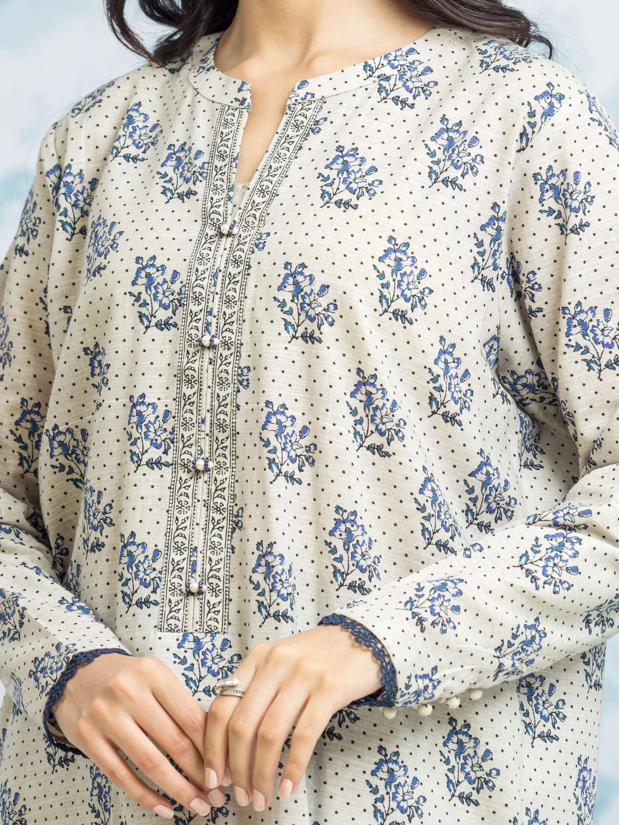 Printed Khaddar Suit - EWU24A3-29313-3P - Image 3