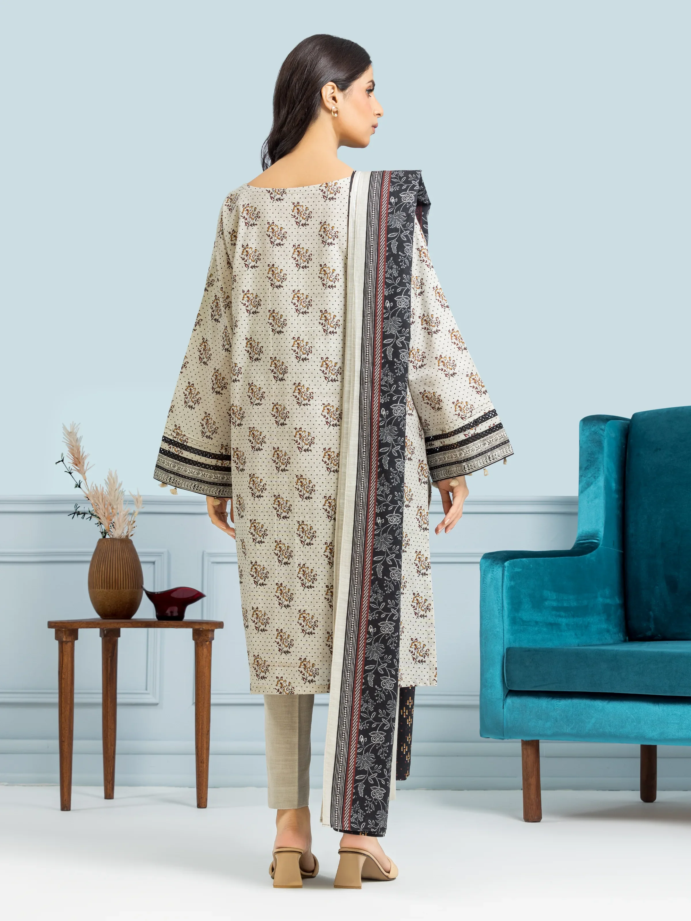 Printed Khaddar Suit - EWU24A3-29314-3P - Image 2