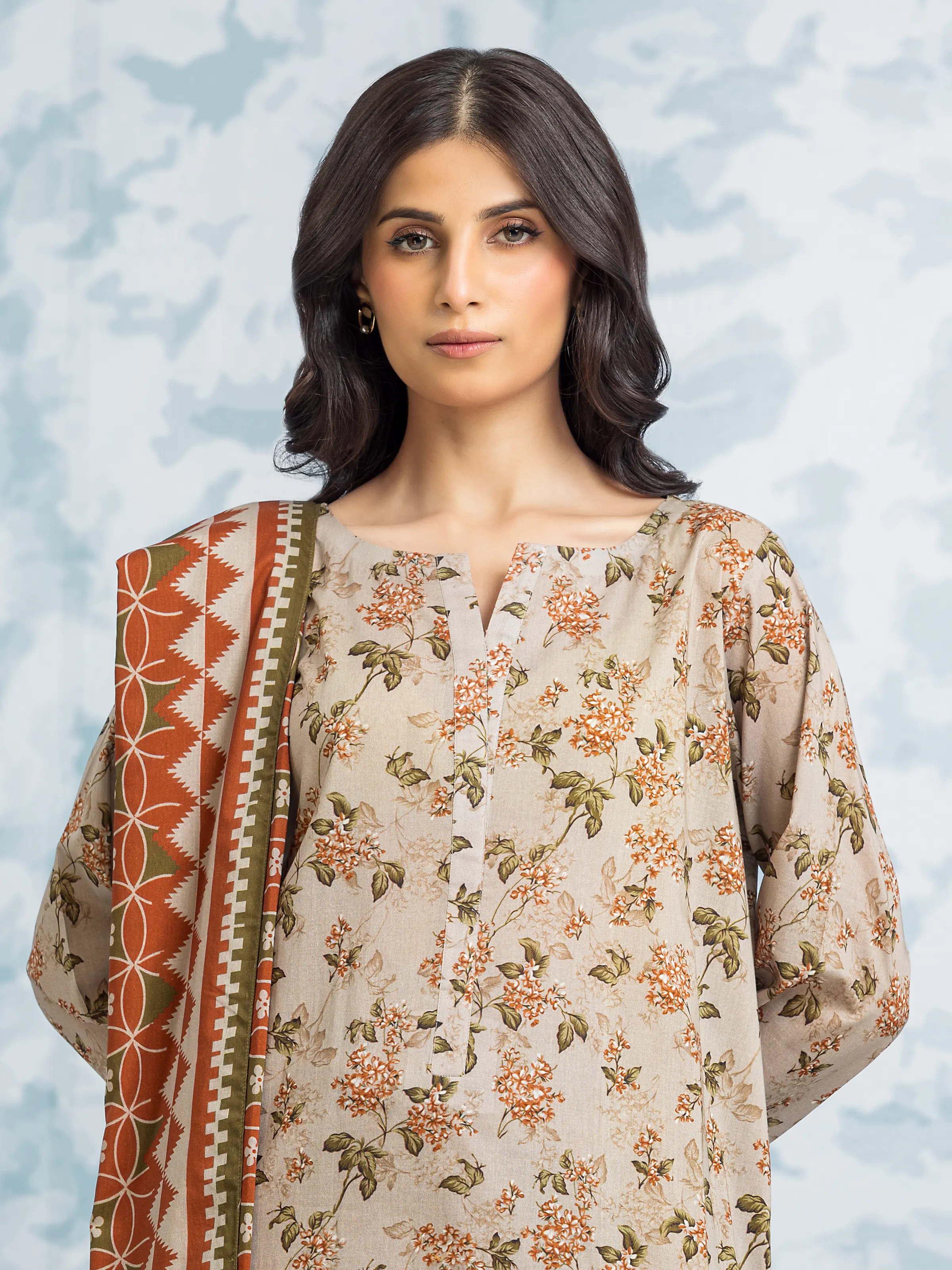 Printed Khaddar Suit - EWU24A3-29715-3P - Image 4