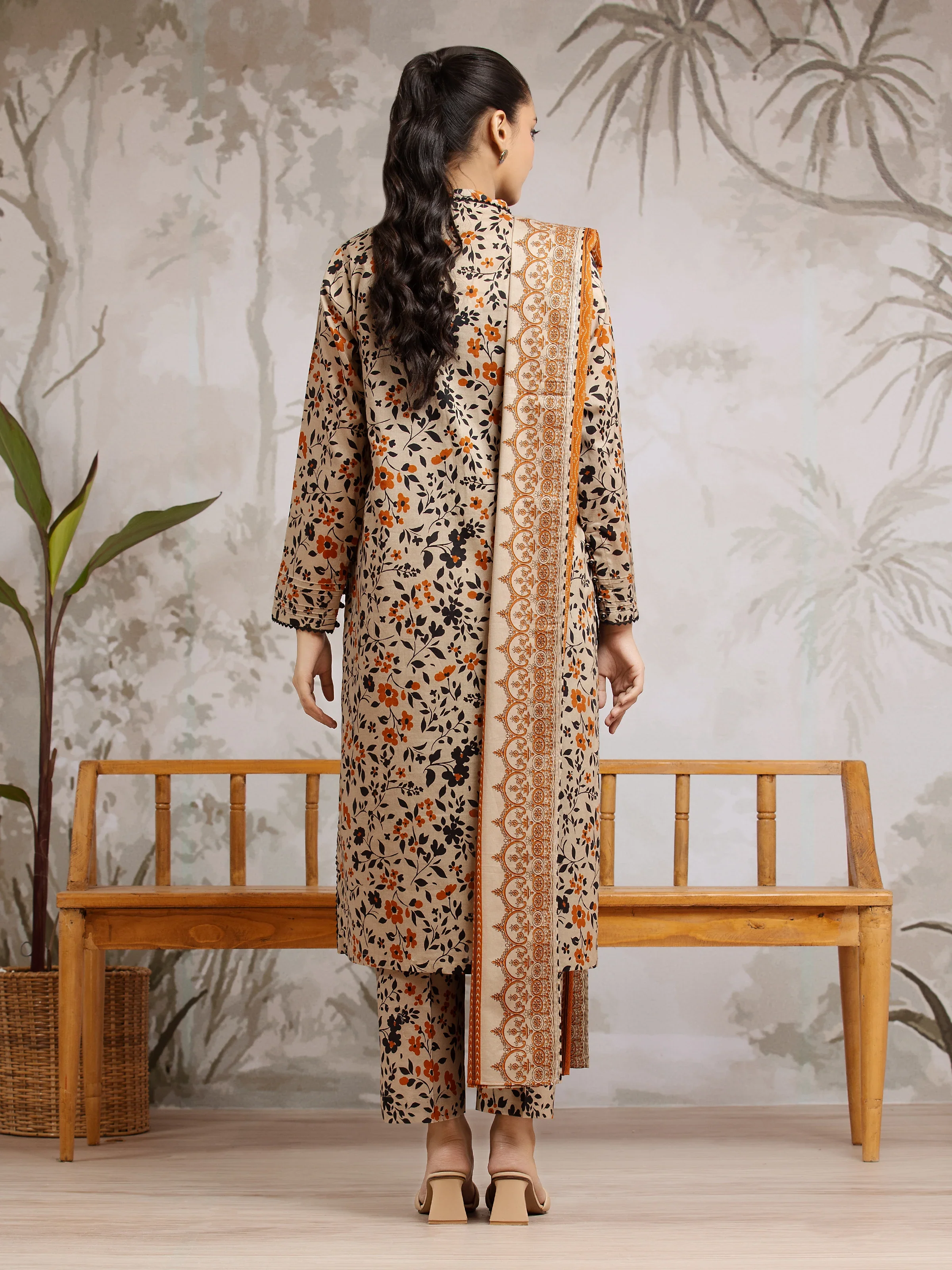 Printed Khaddar Suit - EWU24A3-29807-3P - Image 2