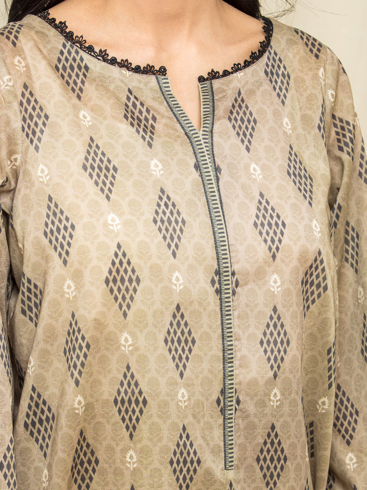 Printed Lawn Suit - EWU24A1-29071-3P - Image 3