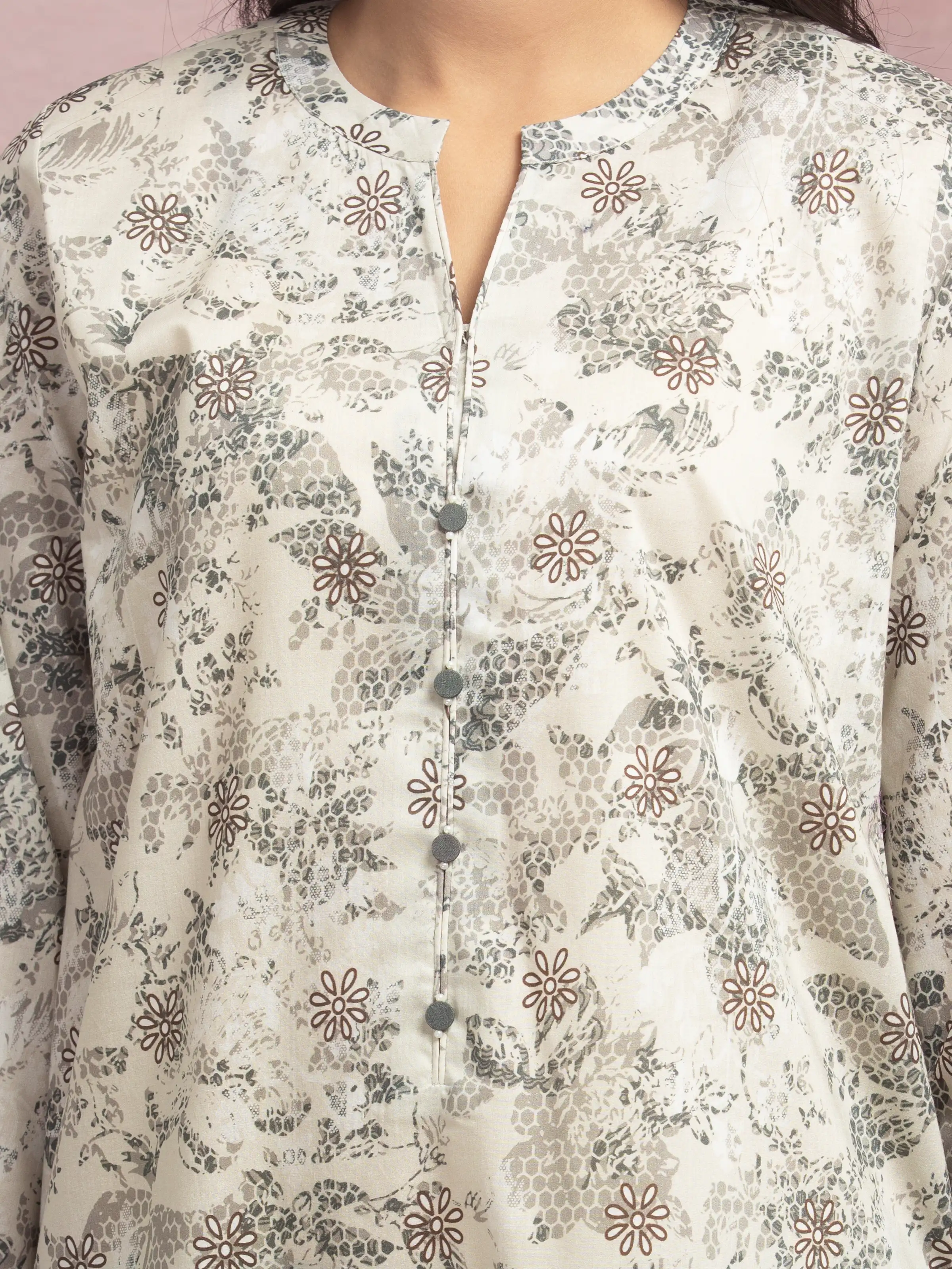 Printed Lawn Shirt Trouser - EWU5A1-35408ST - Image 6
