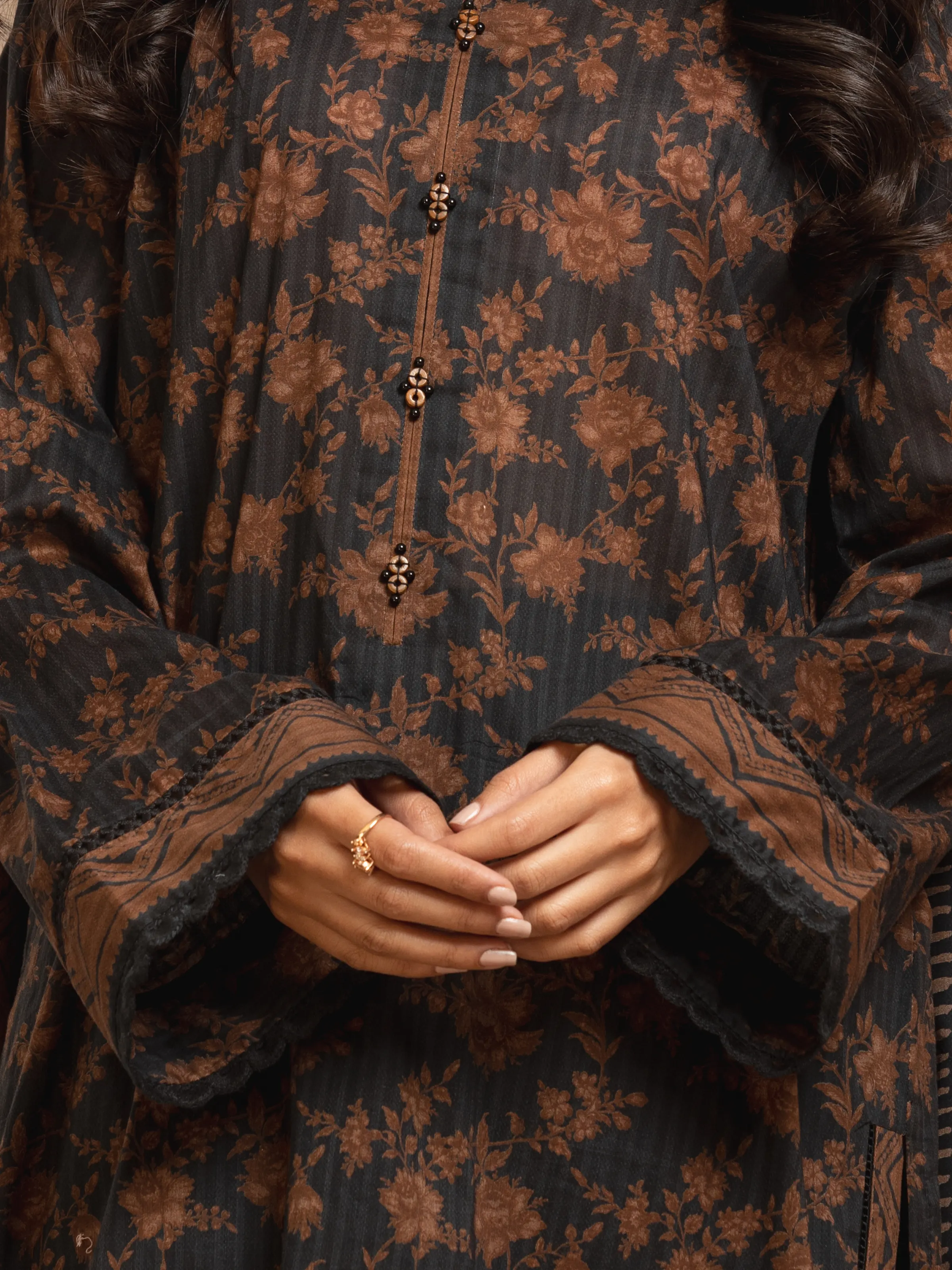 Printed Khaddar Suit - EWU24A3-29502-3P - Image 4