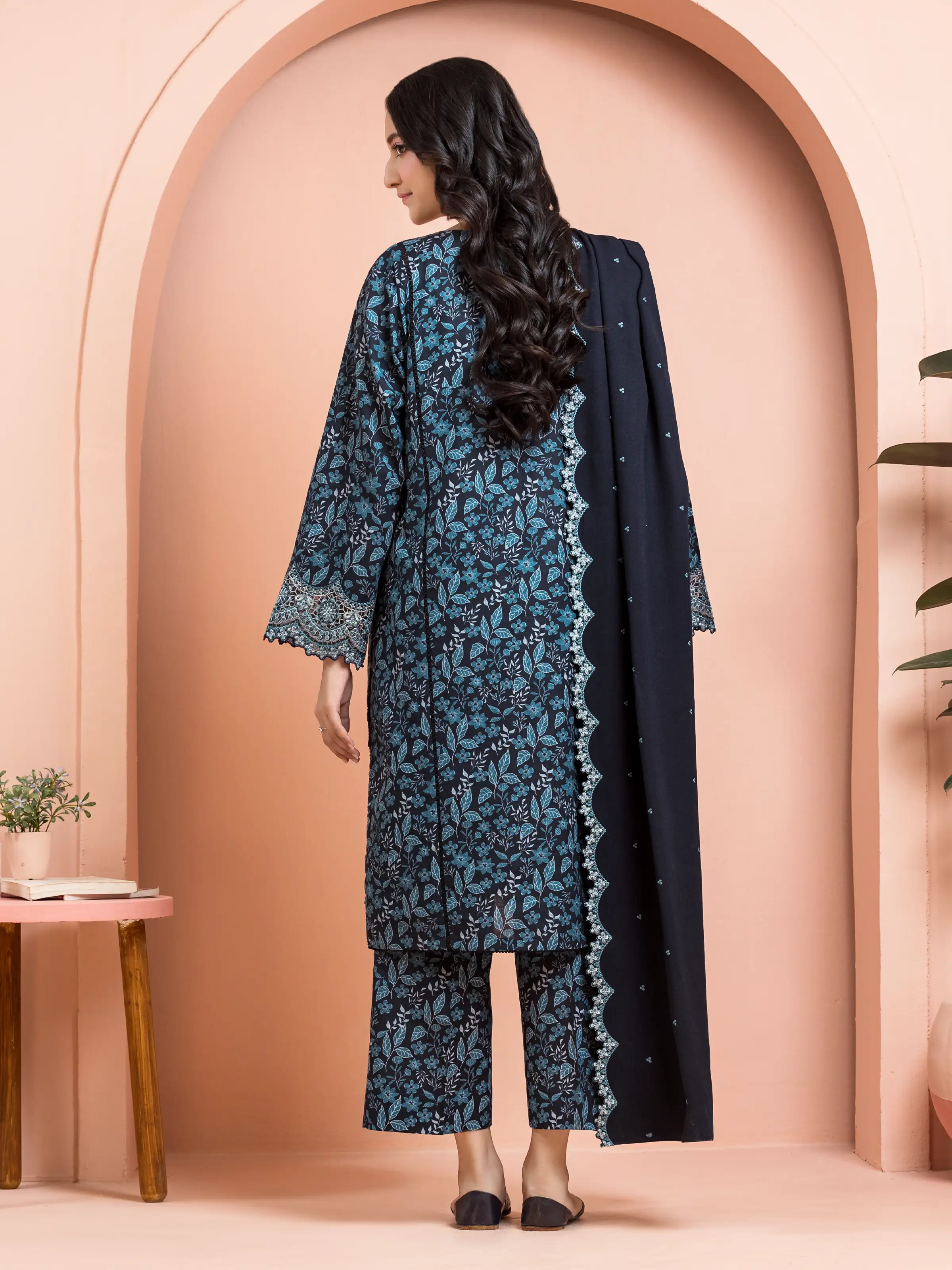 Embroidered Marina Twill Suit - EWU24V14-30181-3P - Image 2